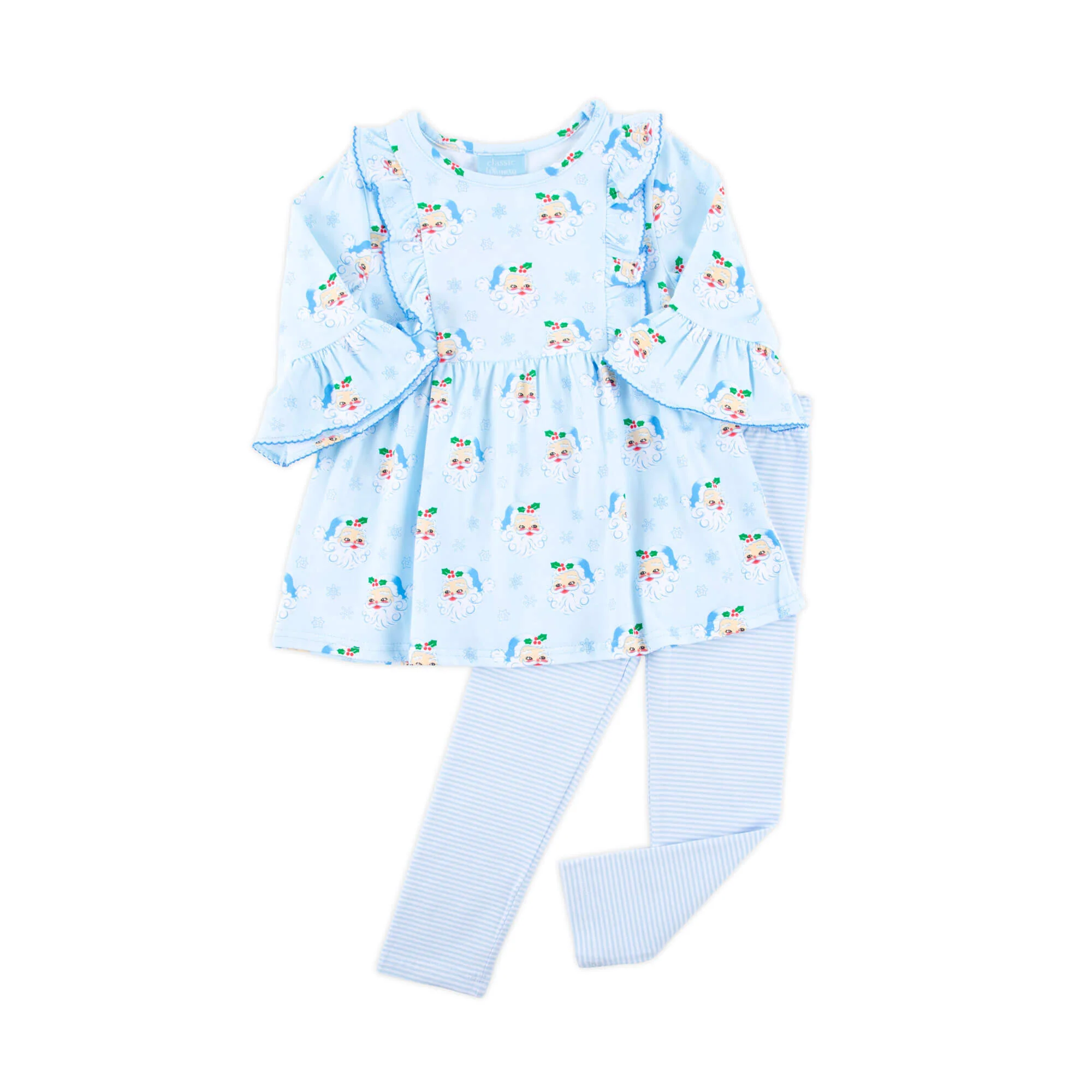 Vintage Santa Blue Olivia Legging Set - Image 4