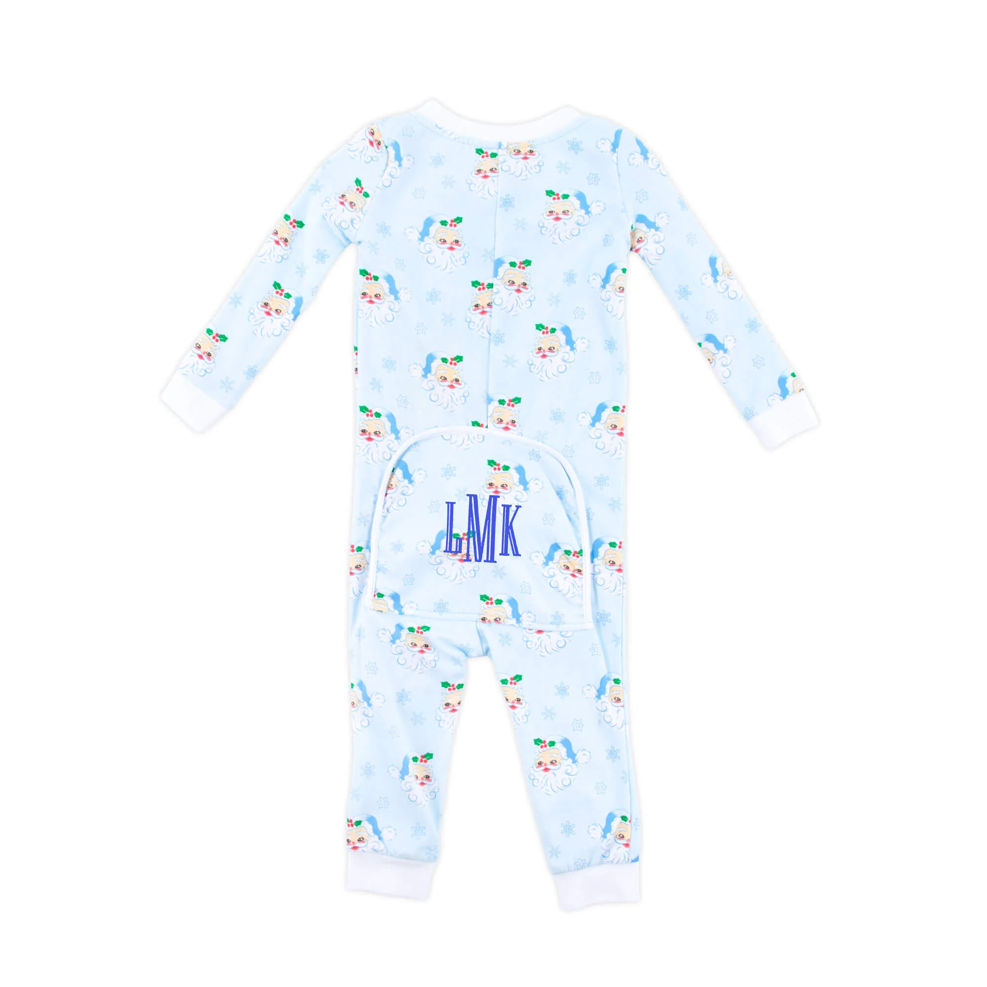 Vintage Santa Blue Zip Sleeper - Image 4