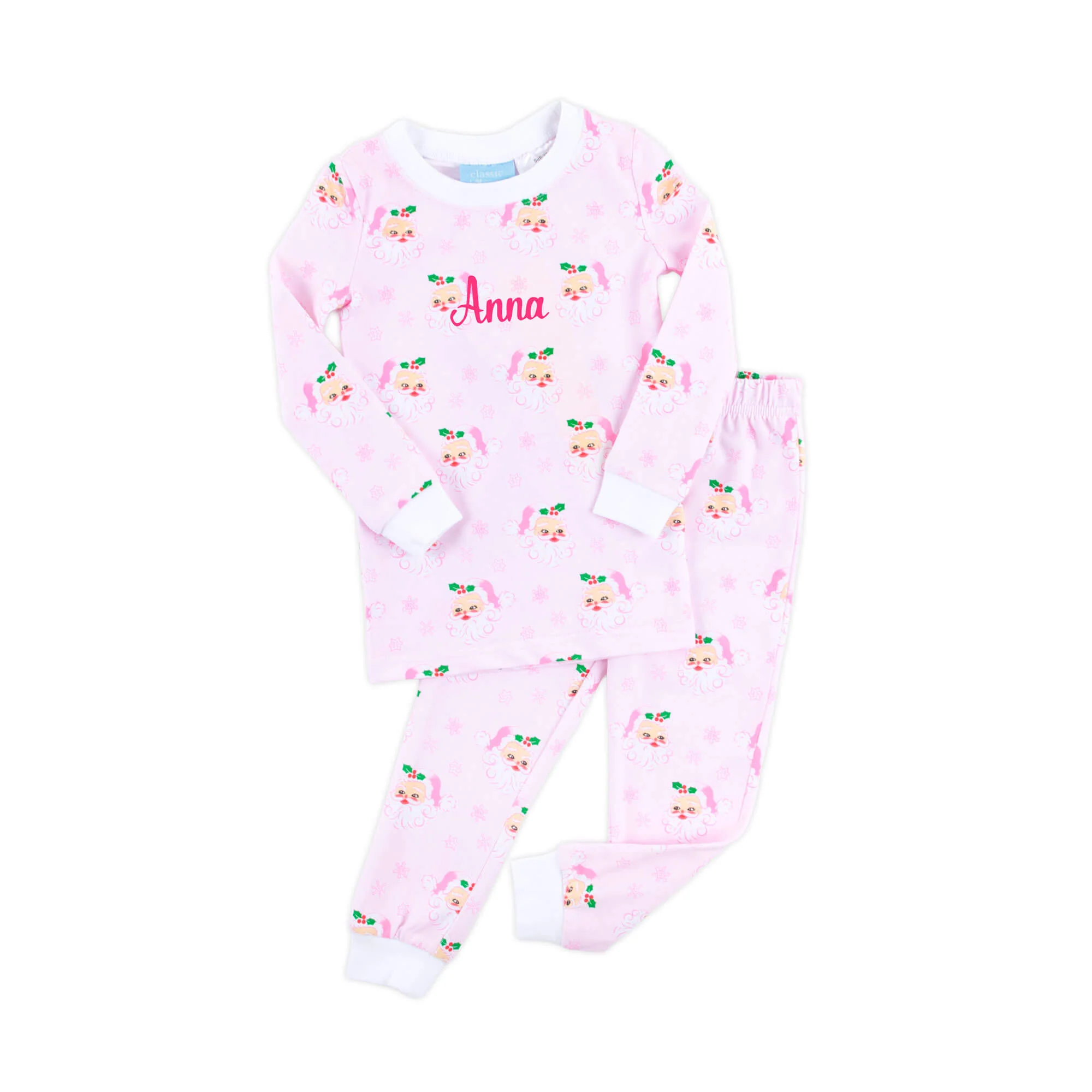 Vintage Santa Pink Pajamas - Image 2