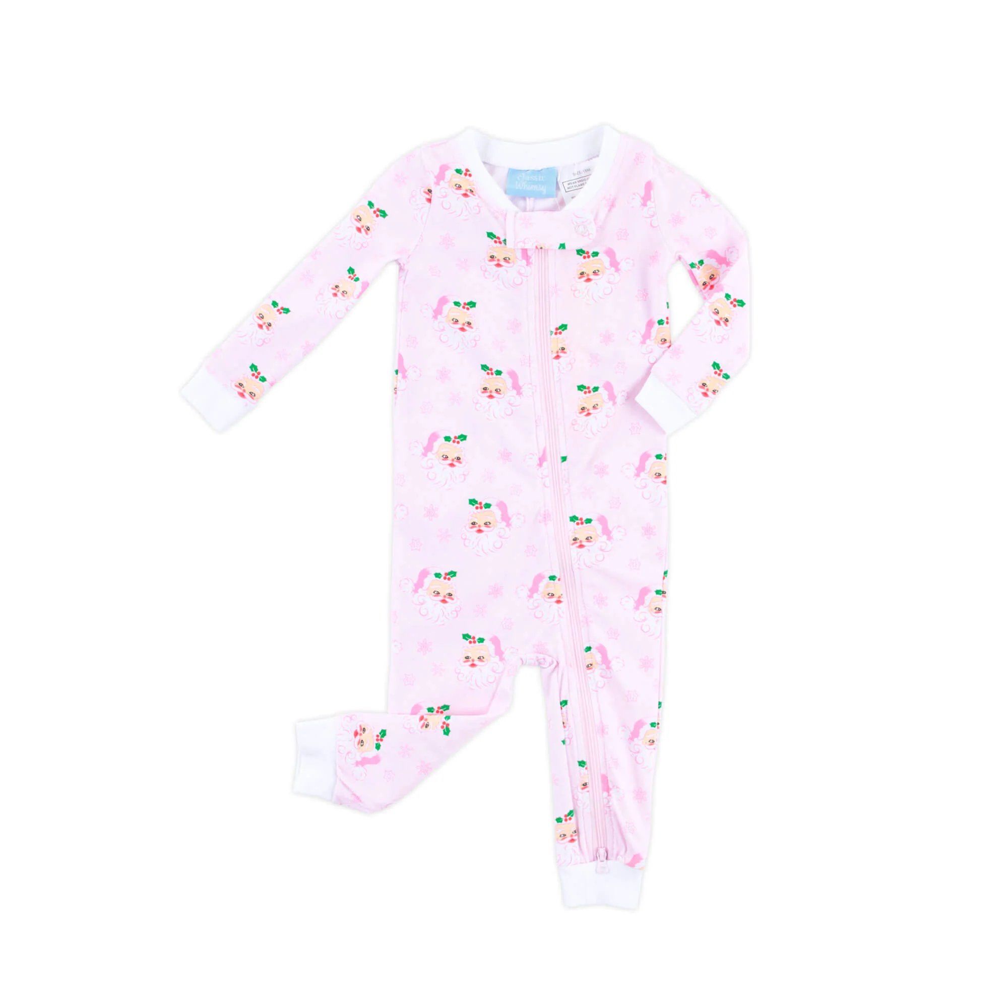 Vintage Santa Pink Zip Sleeper - Image 2