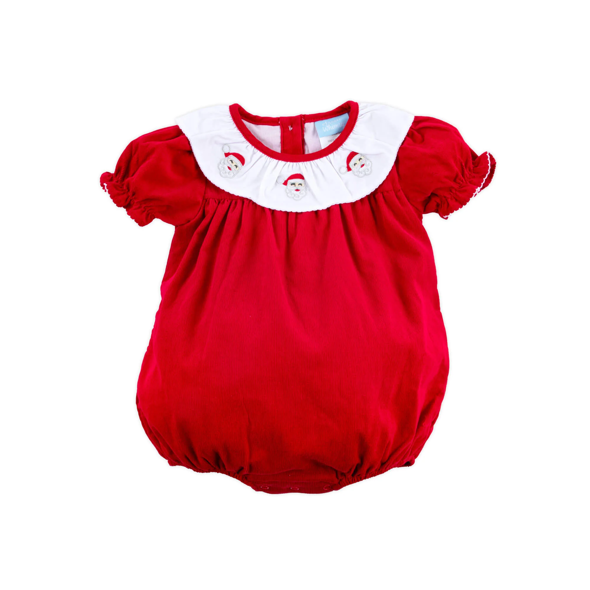 Happy Santa Red Embroidered Quinn Bubble - Image 2