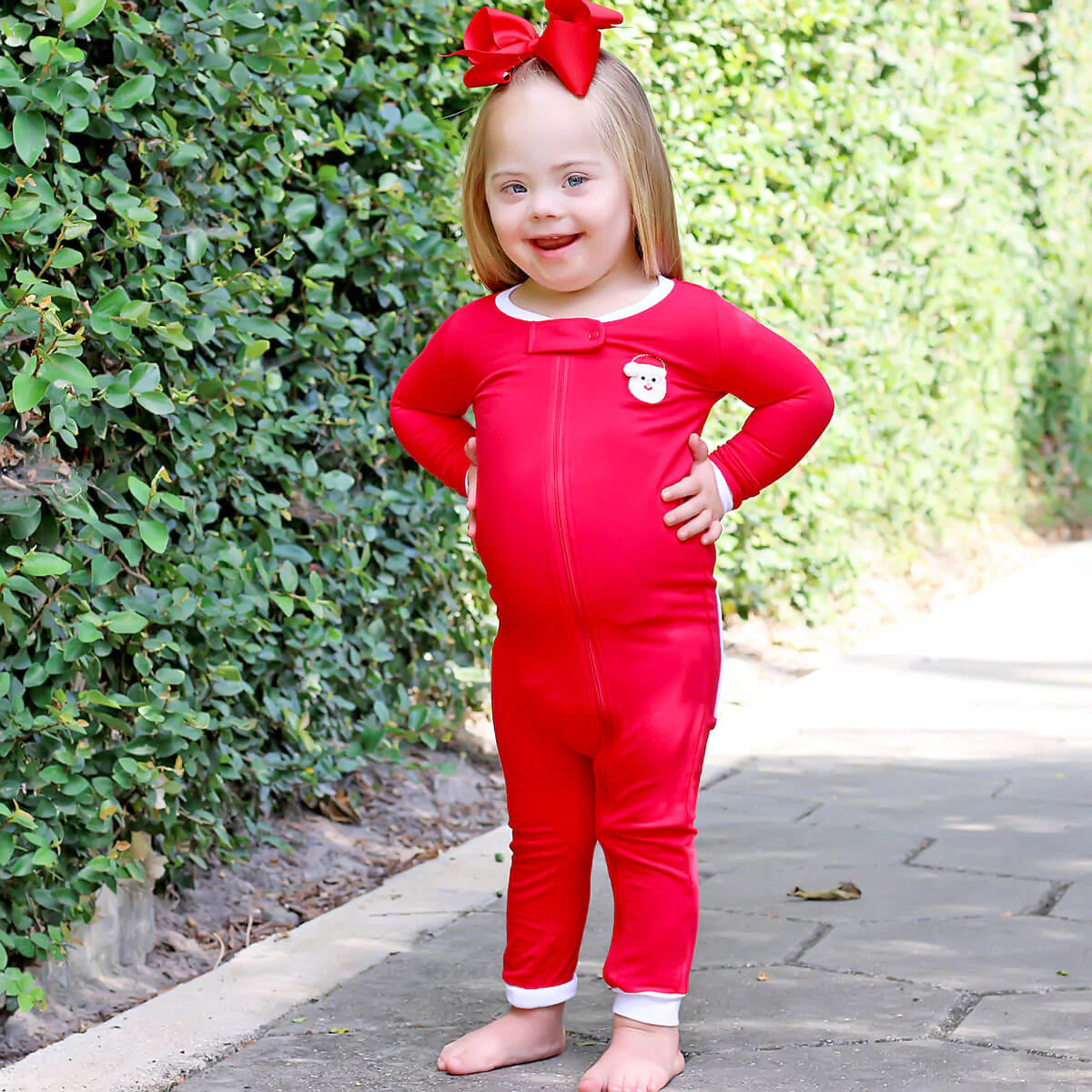 Happy Santa Red Zip Sleeper - Image 3