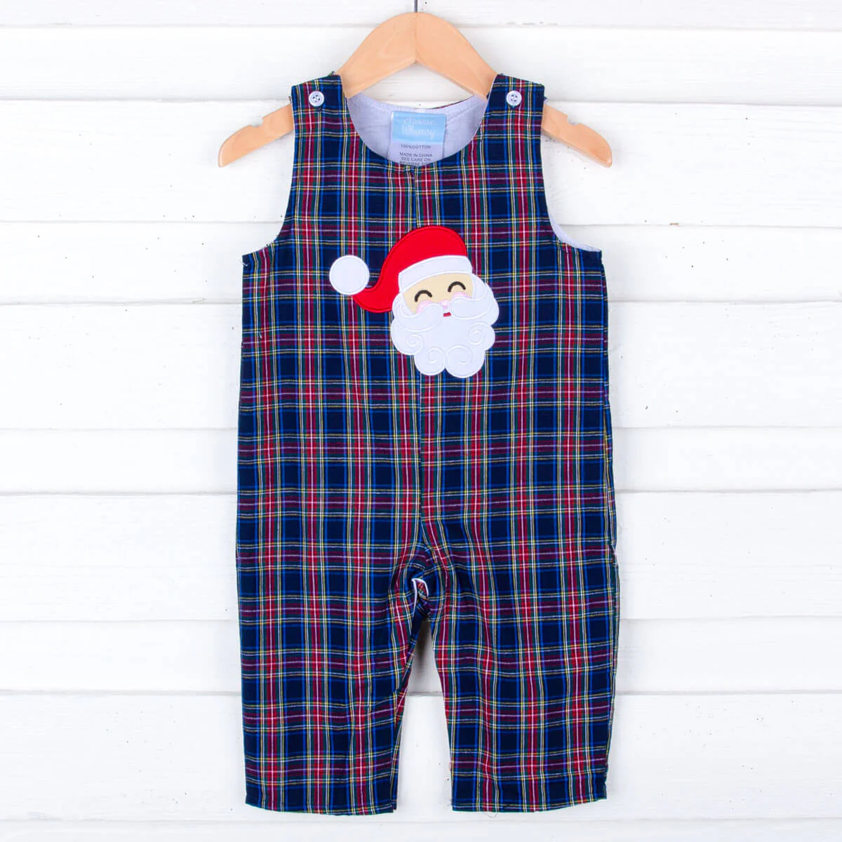 Happy Santa Dunbar Plaid Royal Plaid Longall - Image 2