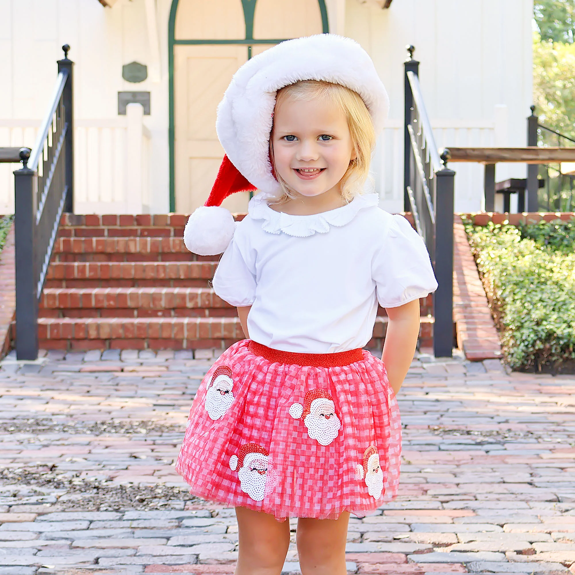 Happy Santa Sequin Tutu Skirt - Image 3