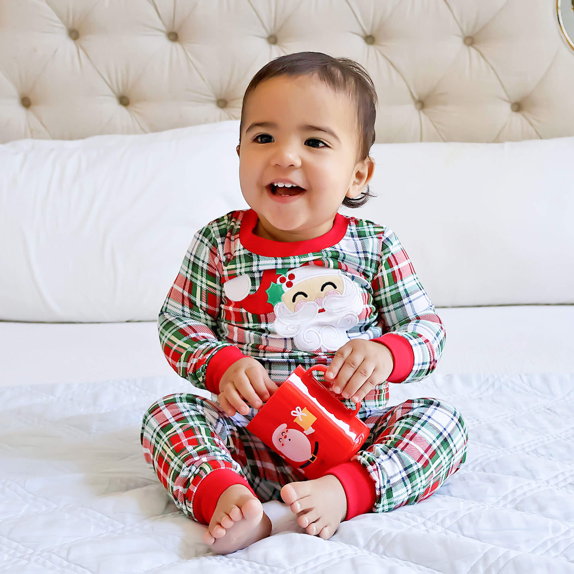 Happy Santa Sinclair Plaid Pajamas - Image 2