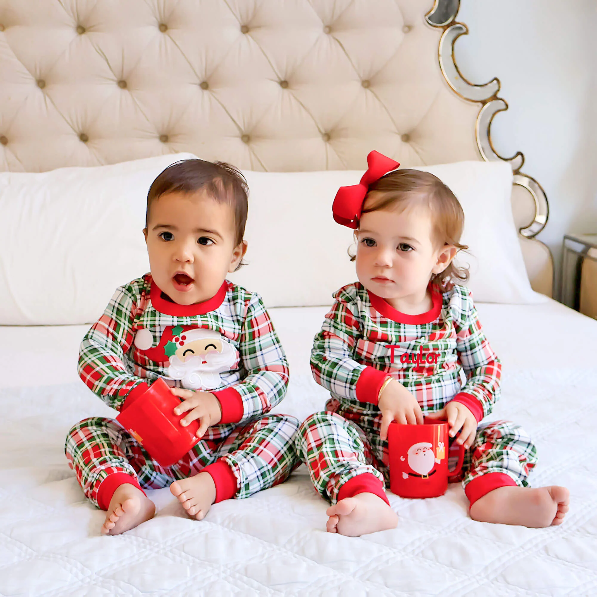 Happy Santa Sinclair Plaid Pajamas - Image 7