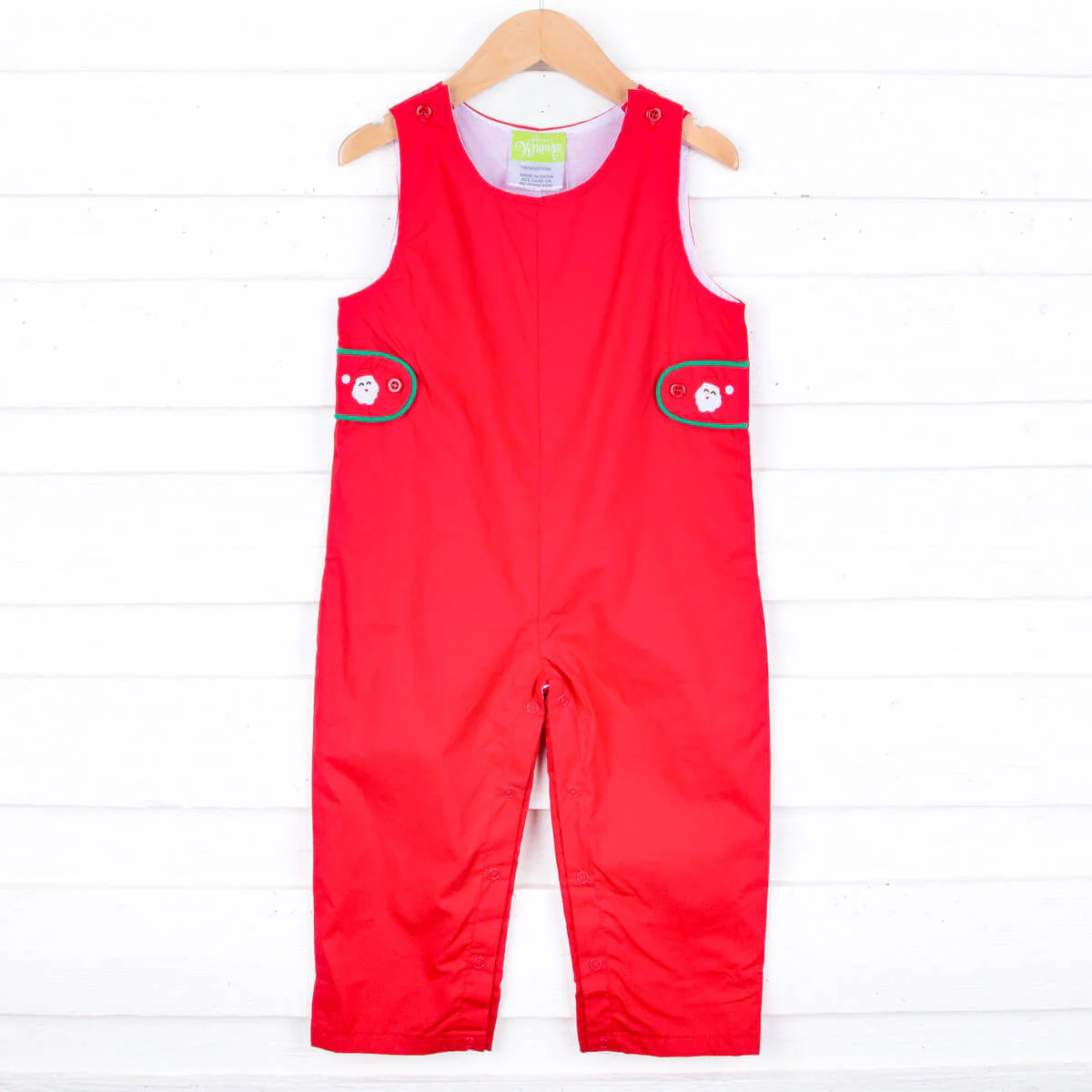 Happy Santa Solid Red Longall - Image 3