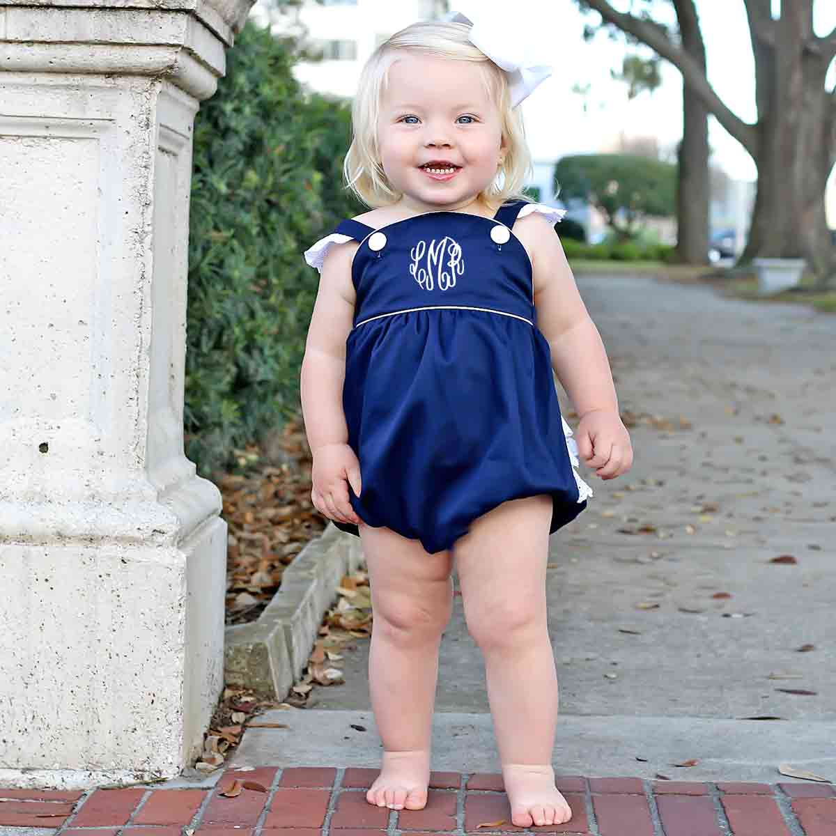 Harper Bubble Navy Pique - Image 4