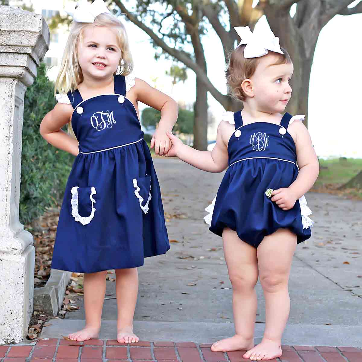 Harper Bubble Navy Pique - Image 5