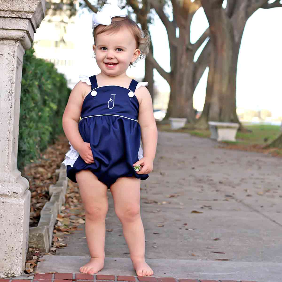 Harper Bubble Navy Pique - Image 9