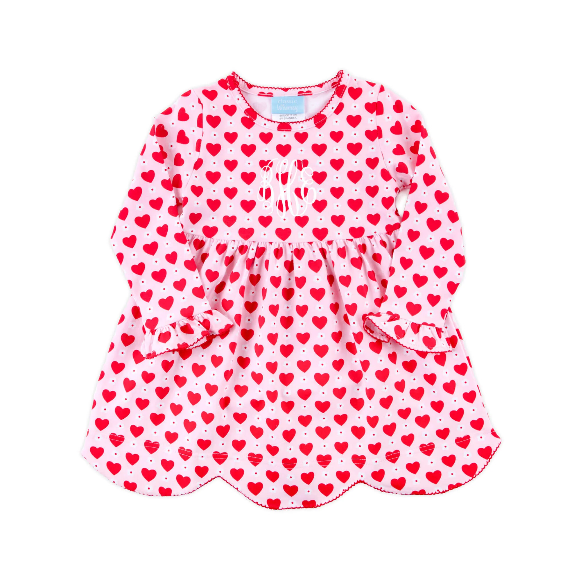 Heart & Daisy Print Ruby Dress - Image 3