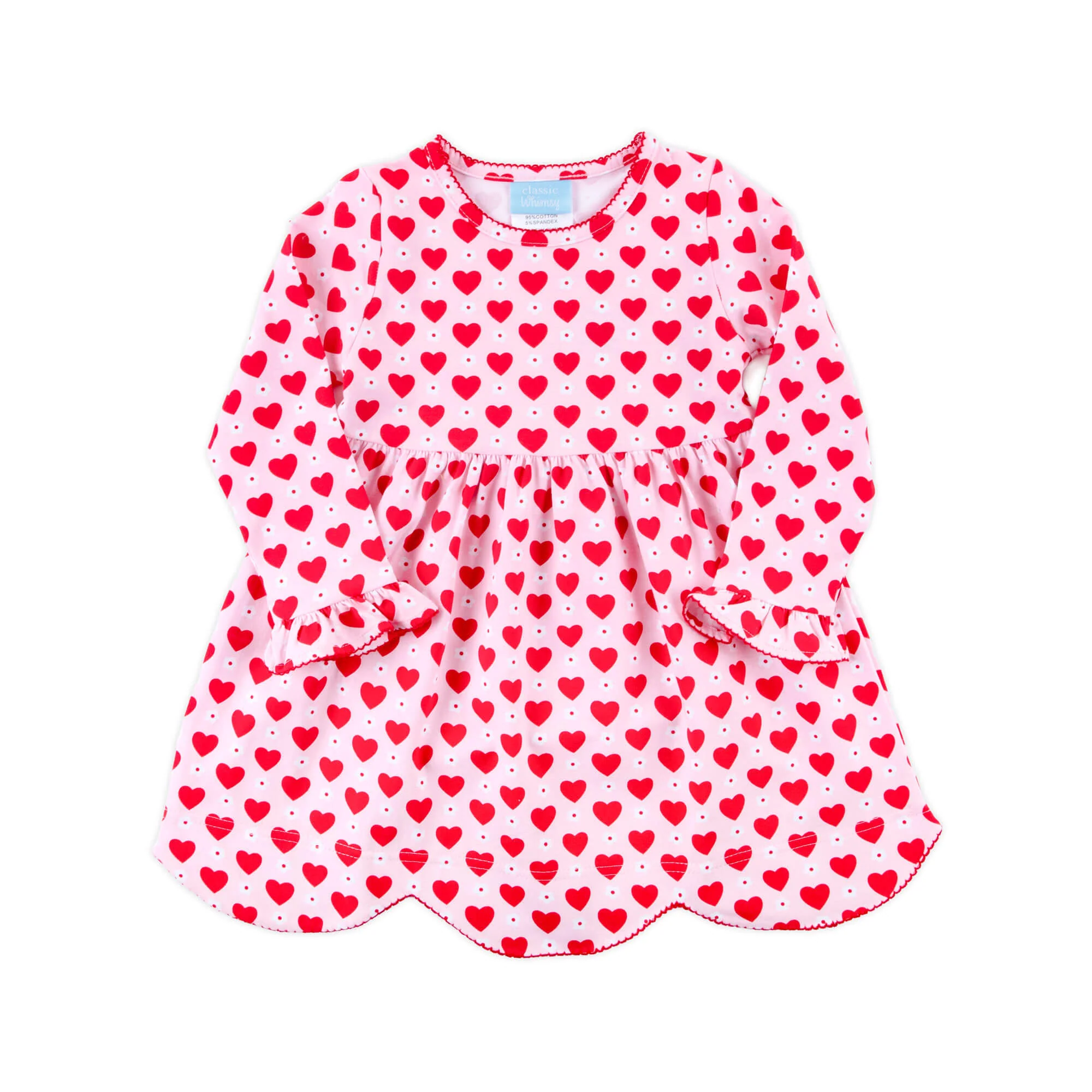 Heart & Daisy Print Ruby Dress - Image 5