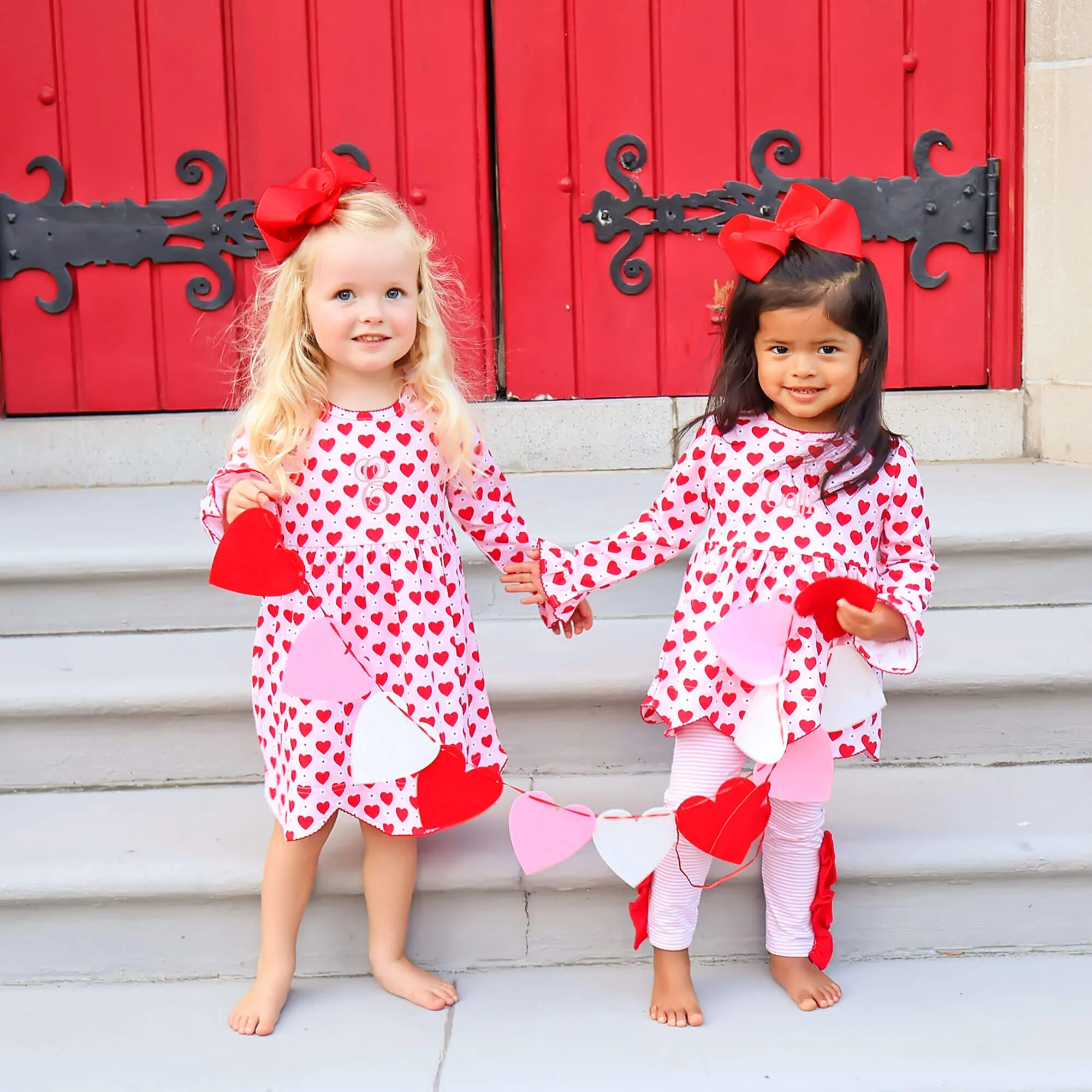Heart & Daisy Print Ruby Legging Set - Image 4