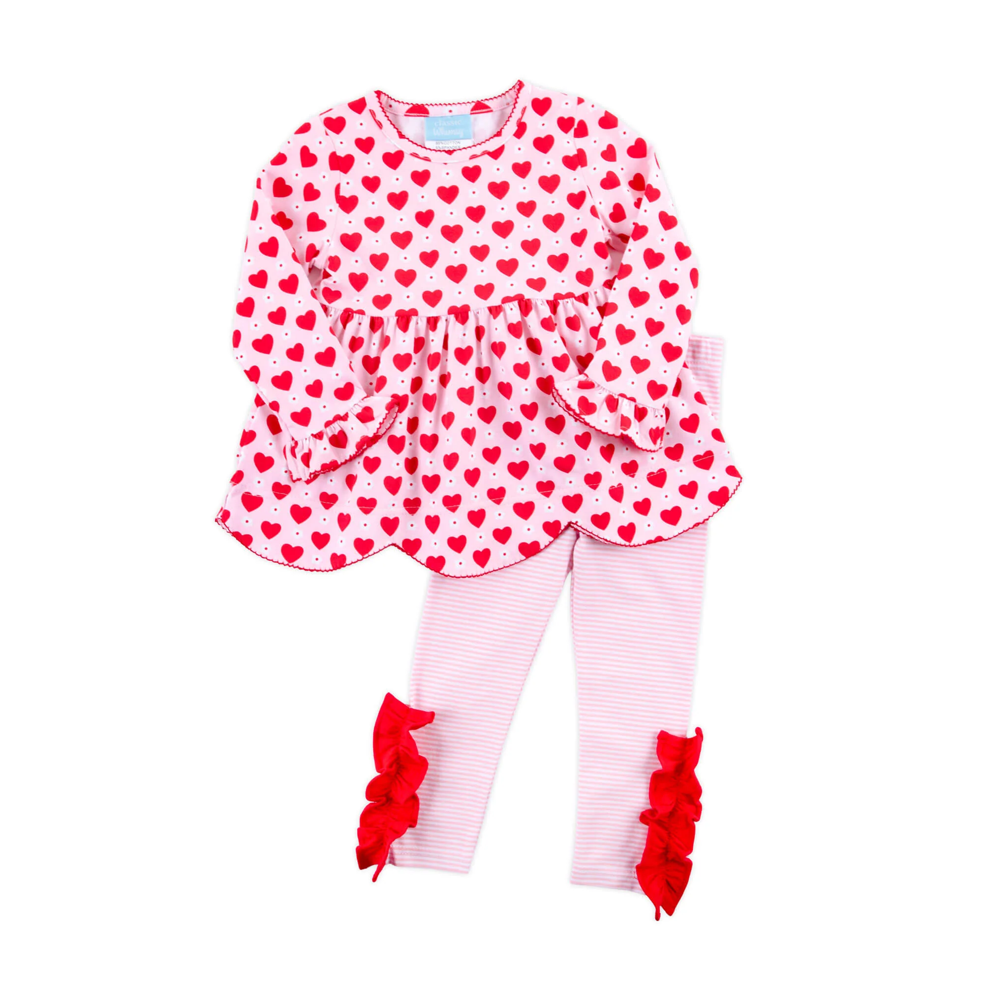 Heart & Daisy Print Ruby Legging Set - Image 5