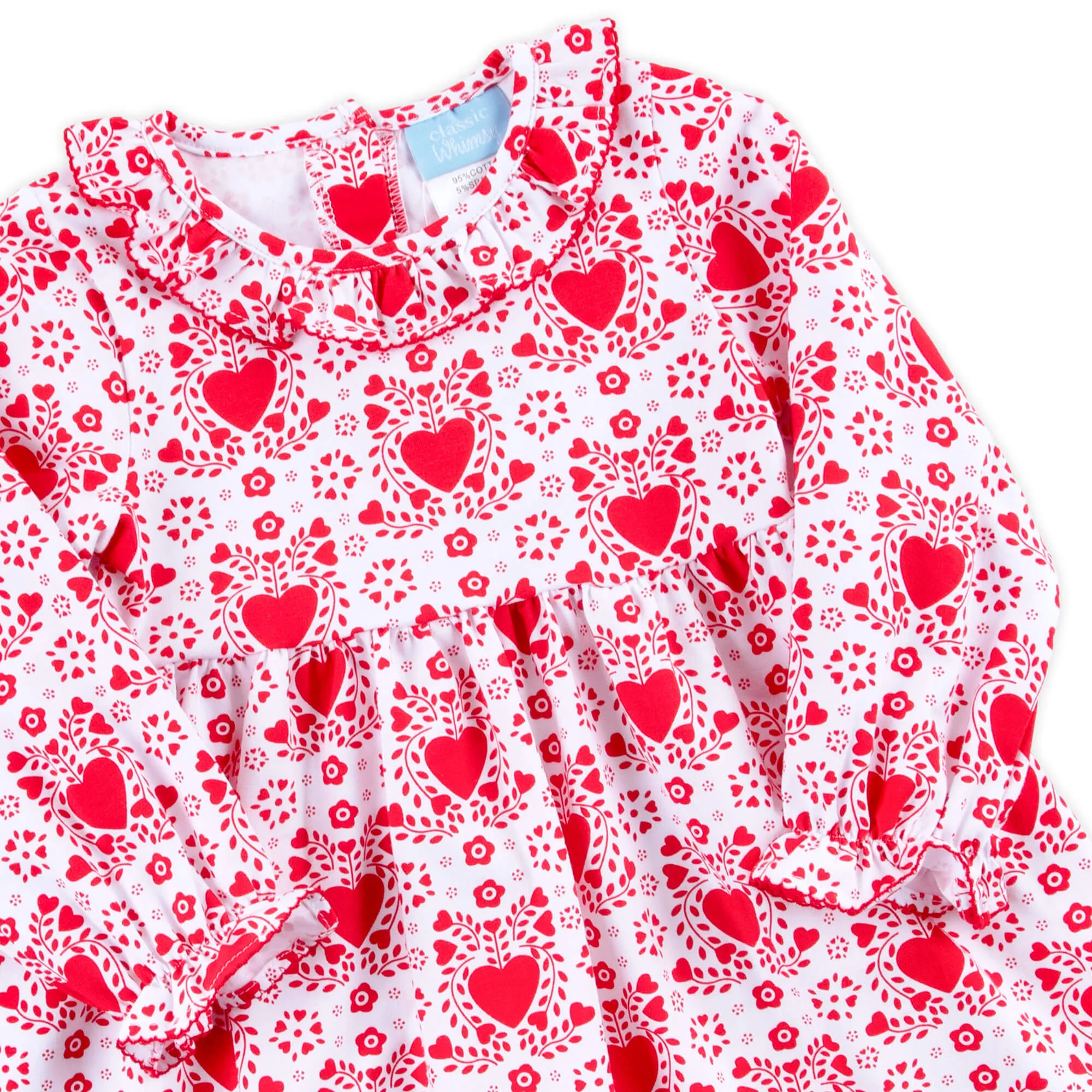 Heart Damask Print Eden Legging Set - Image 2