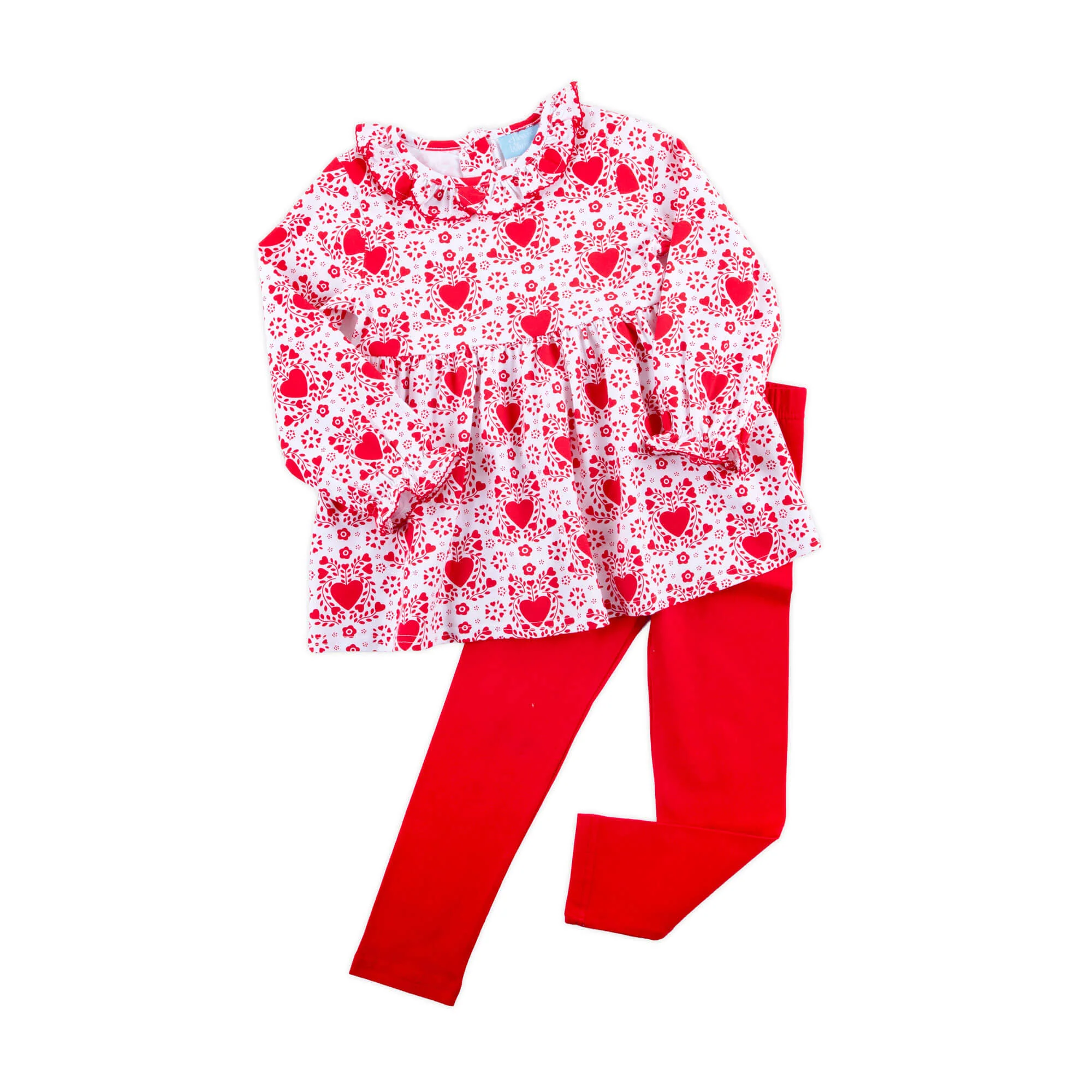 Heart Damask Print Eden Legging Set - Image 5