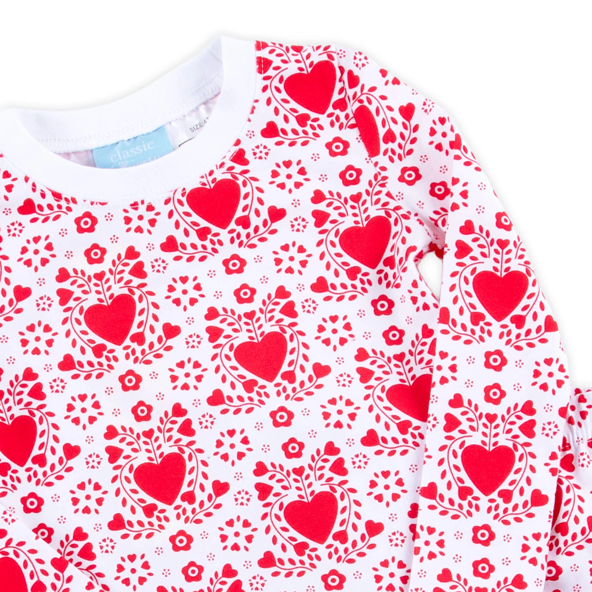 Heart Damask Print Pajamas - Image 2