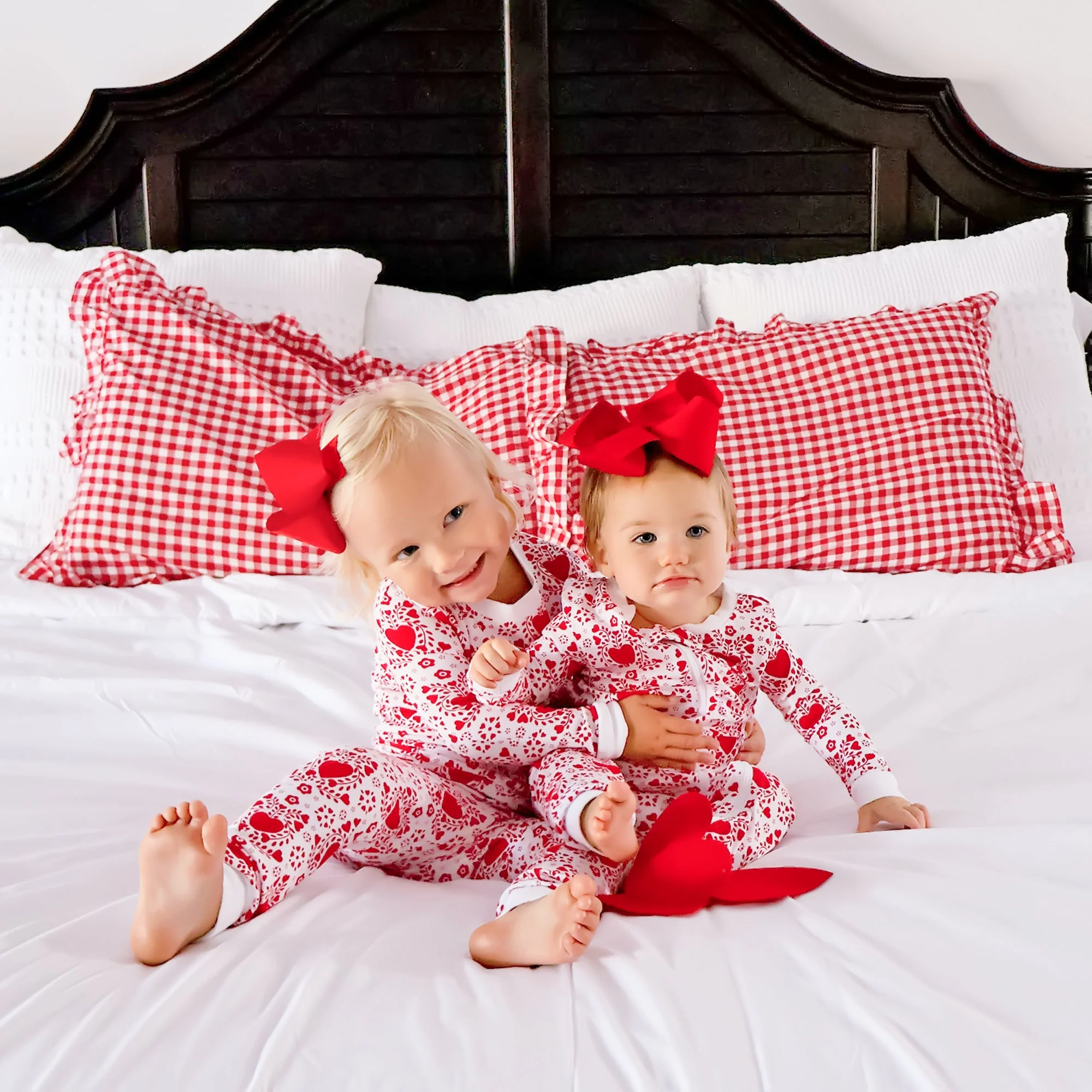 Heart Damask Print Pajamas - Image 4