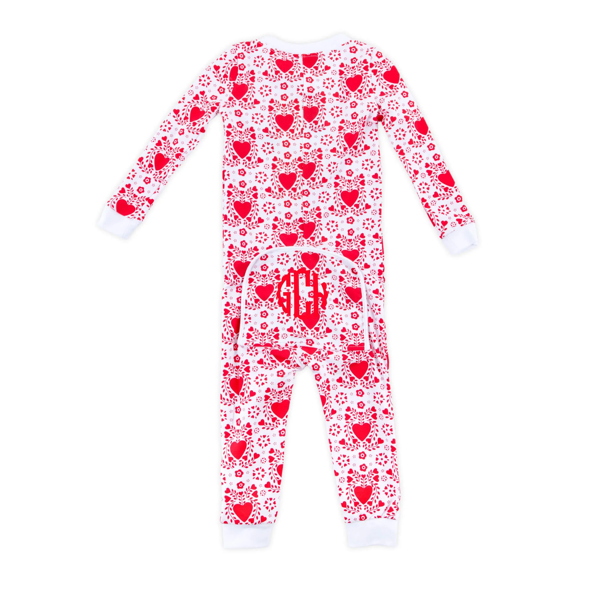 Heart Damask Print Zip Sleeper - Image 3