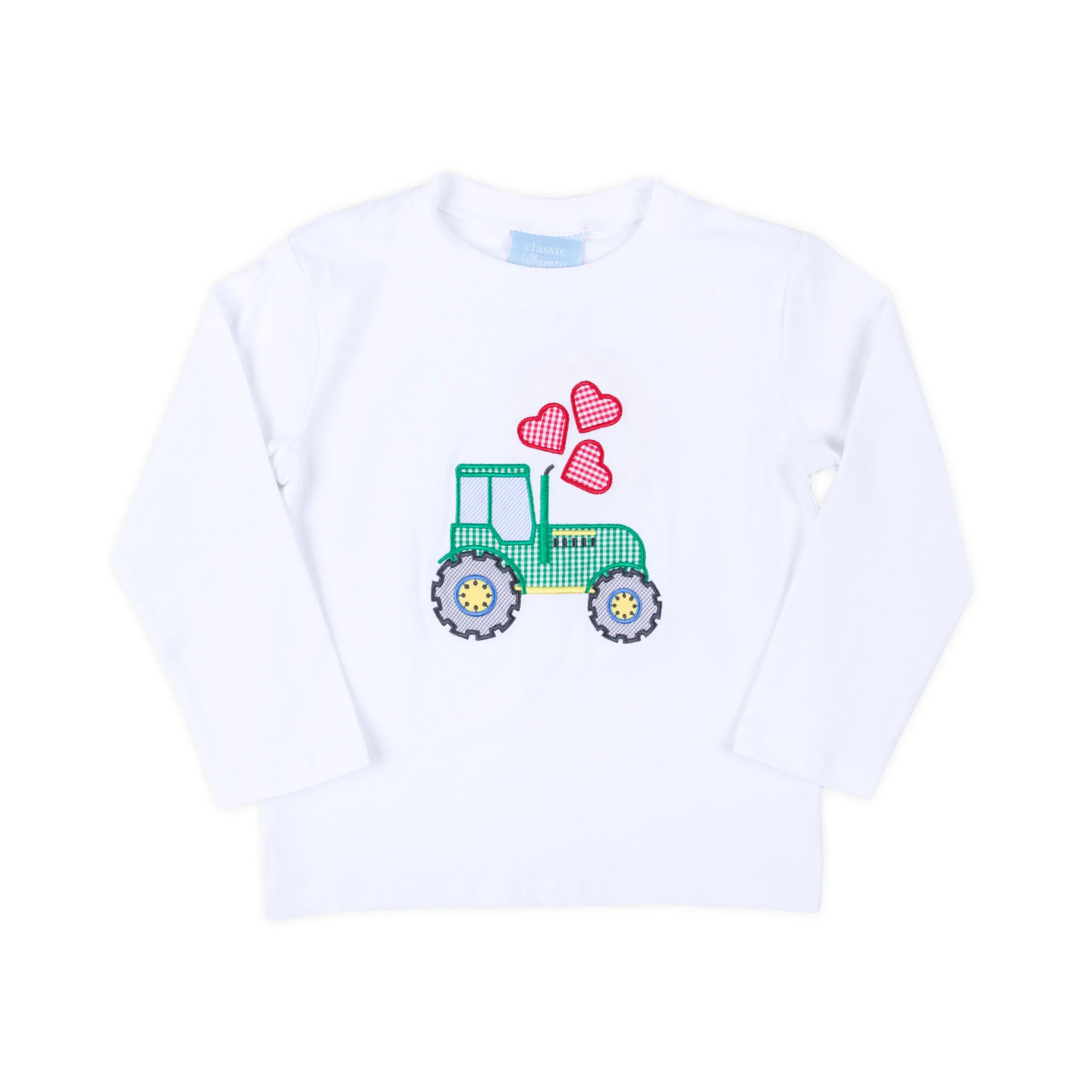 Heart Tractor White Long Sleeve Shirt - Image 2