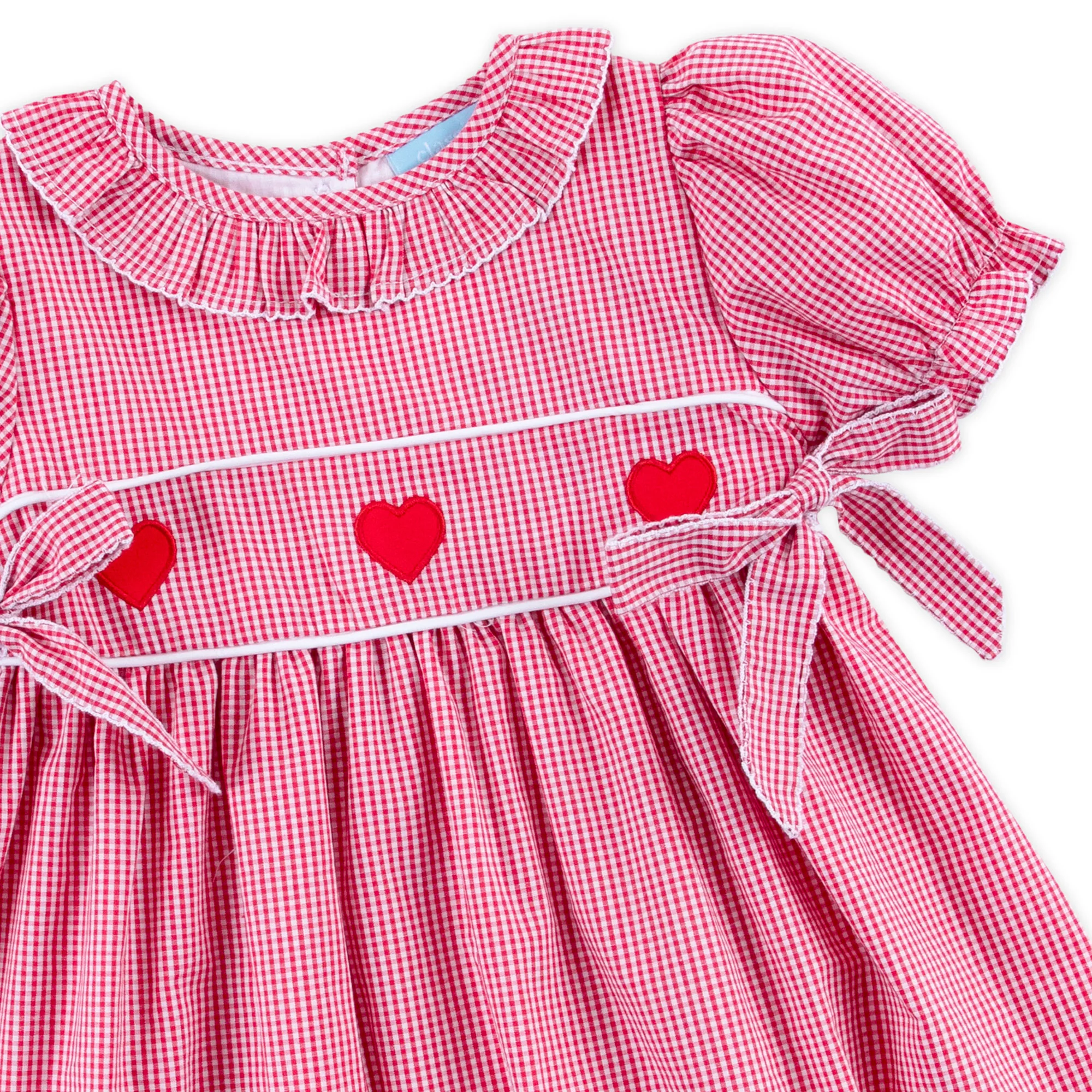 Heart Trio Red Gingham Avery Dress - Image 2