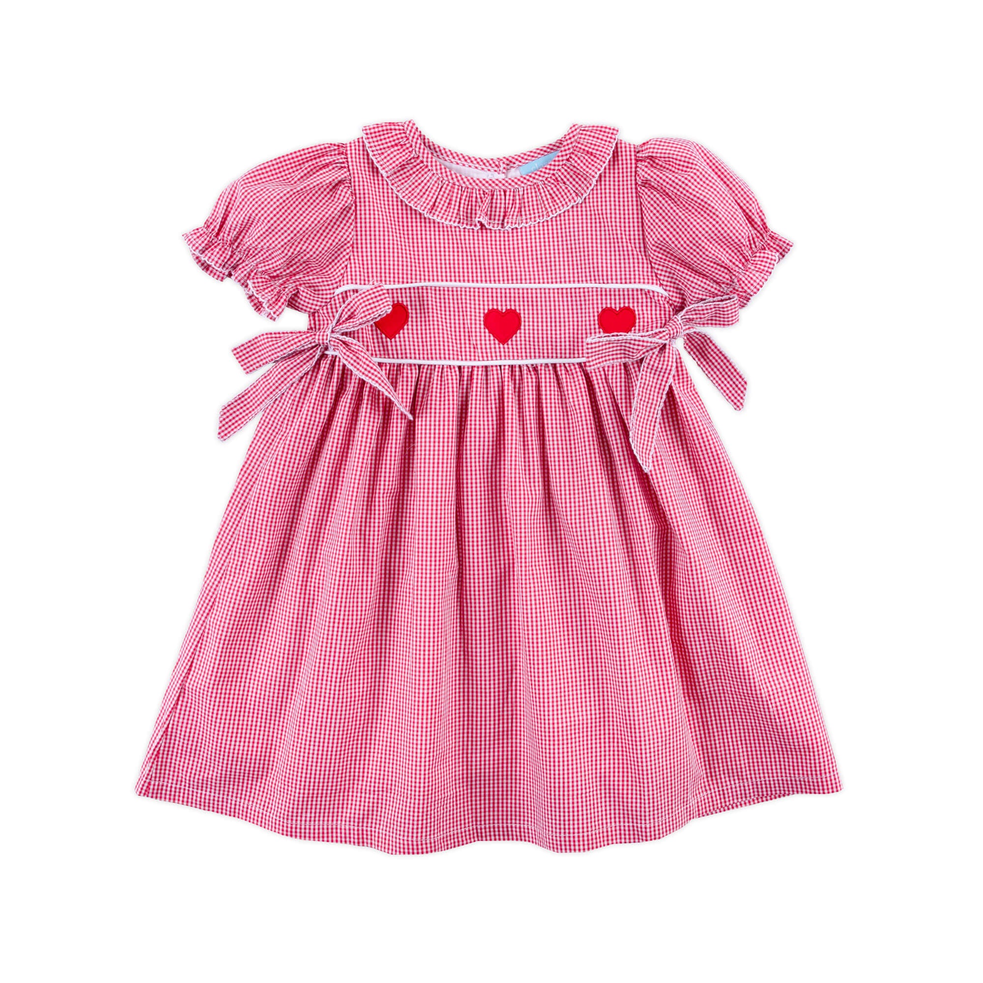 Heart Trio Red Gingham Avery Dress - Image 4
