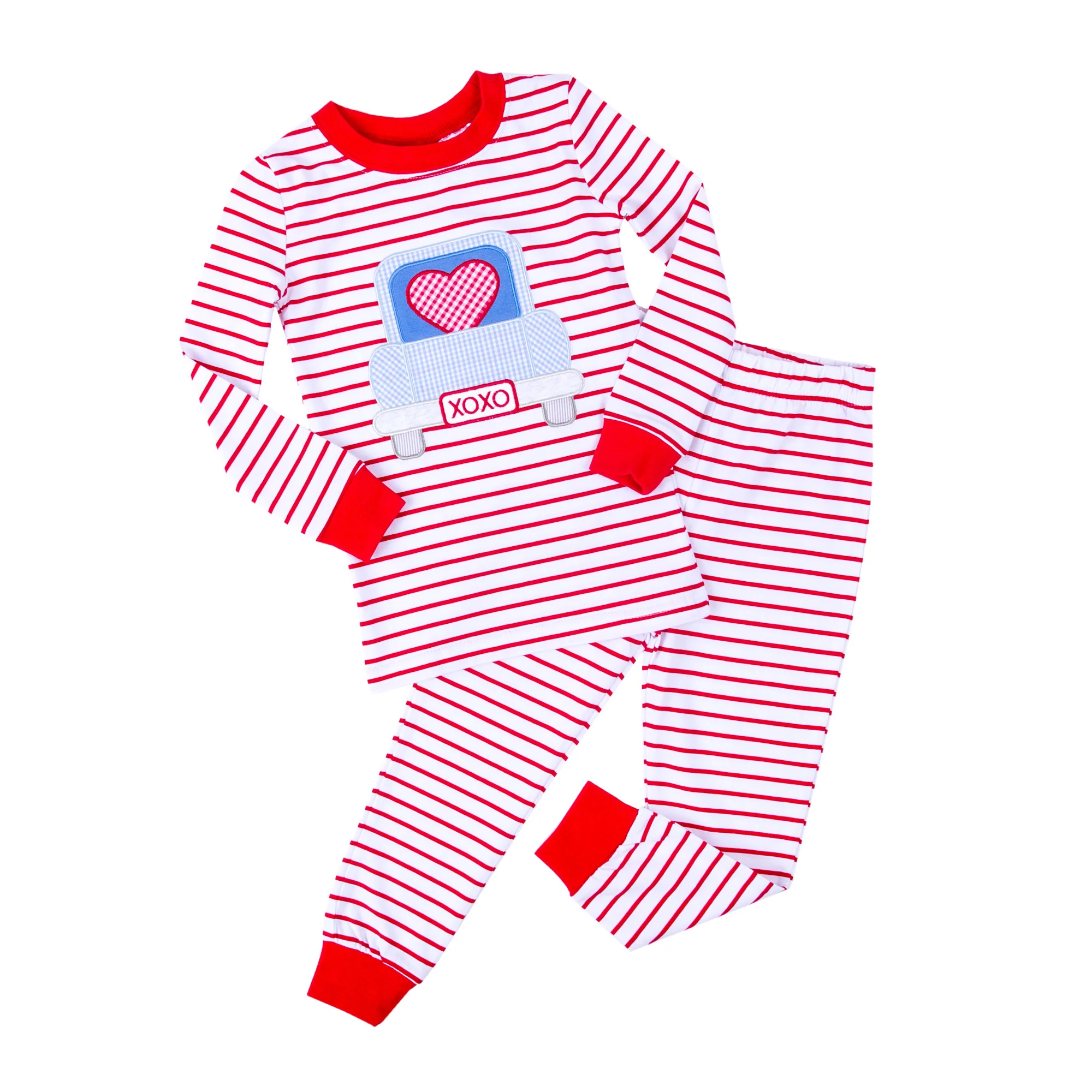 Heart Truck Red Stripe Pajamas - Image 3