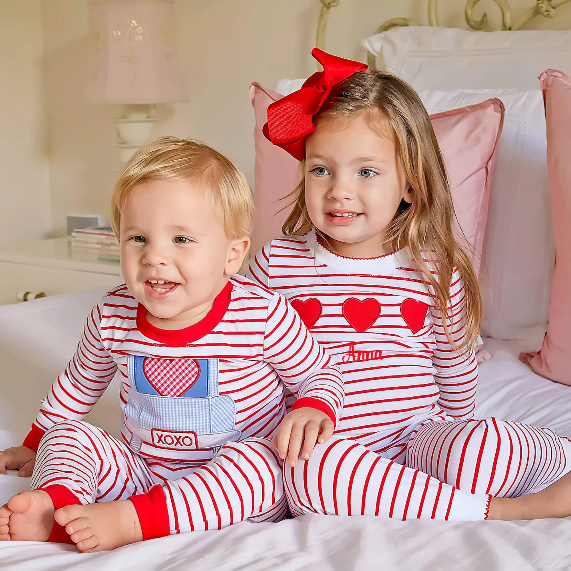 Heart Truck Red Stripe Pajamas - Image 4