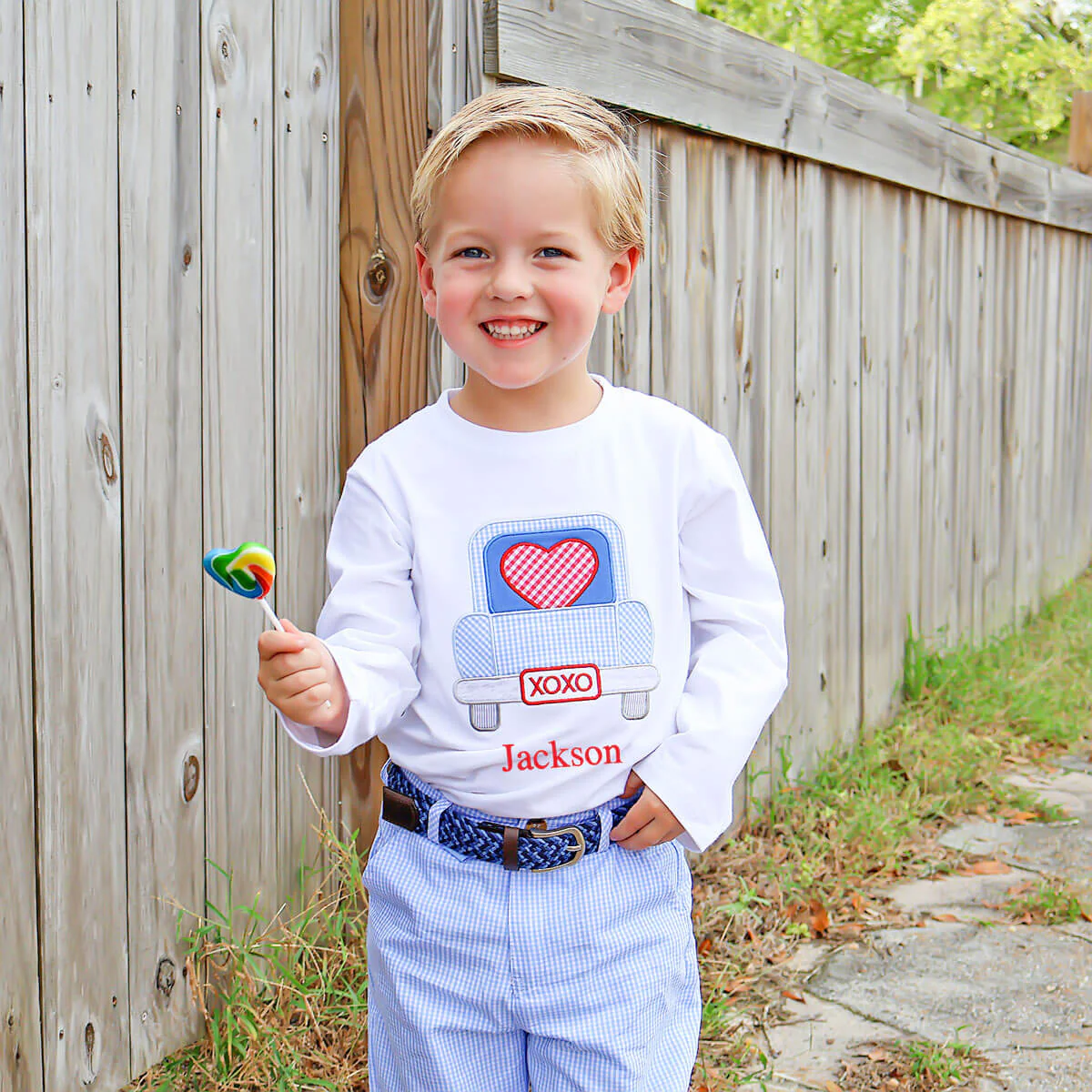 Heart Truck White Long Sleeve Shirt - Image 3