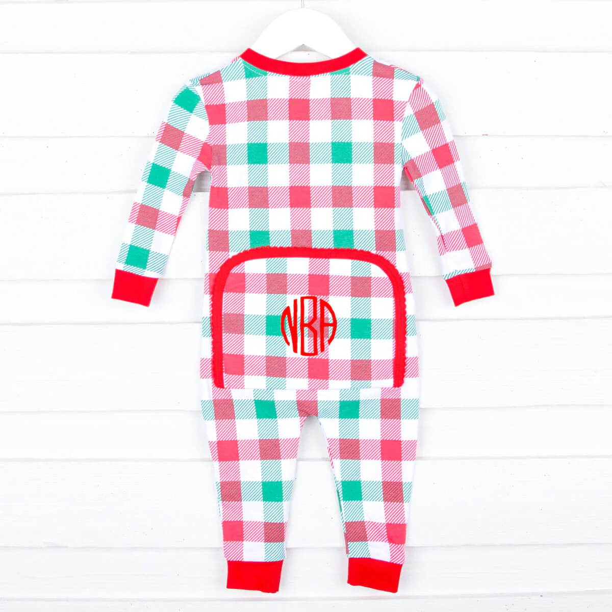 Holiday Check Knit Zip Sleeper - Image 2