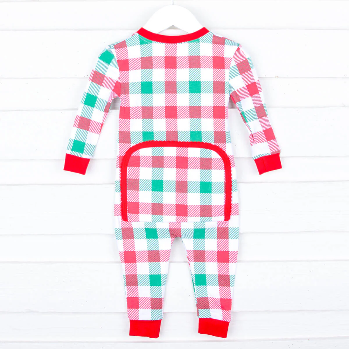 Holiday Check Knit Zip Sleeper - Image 3