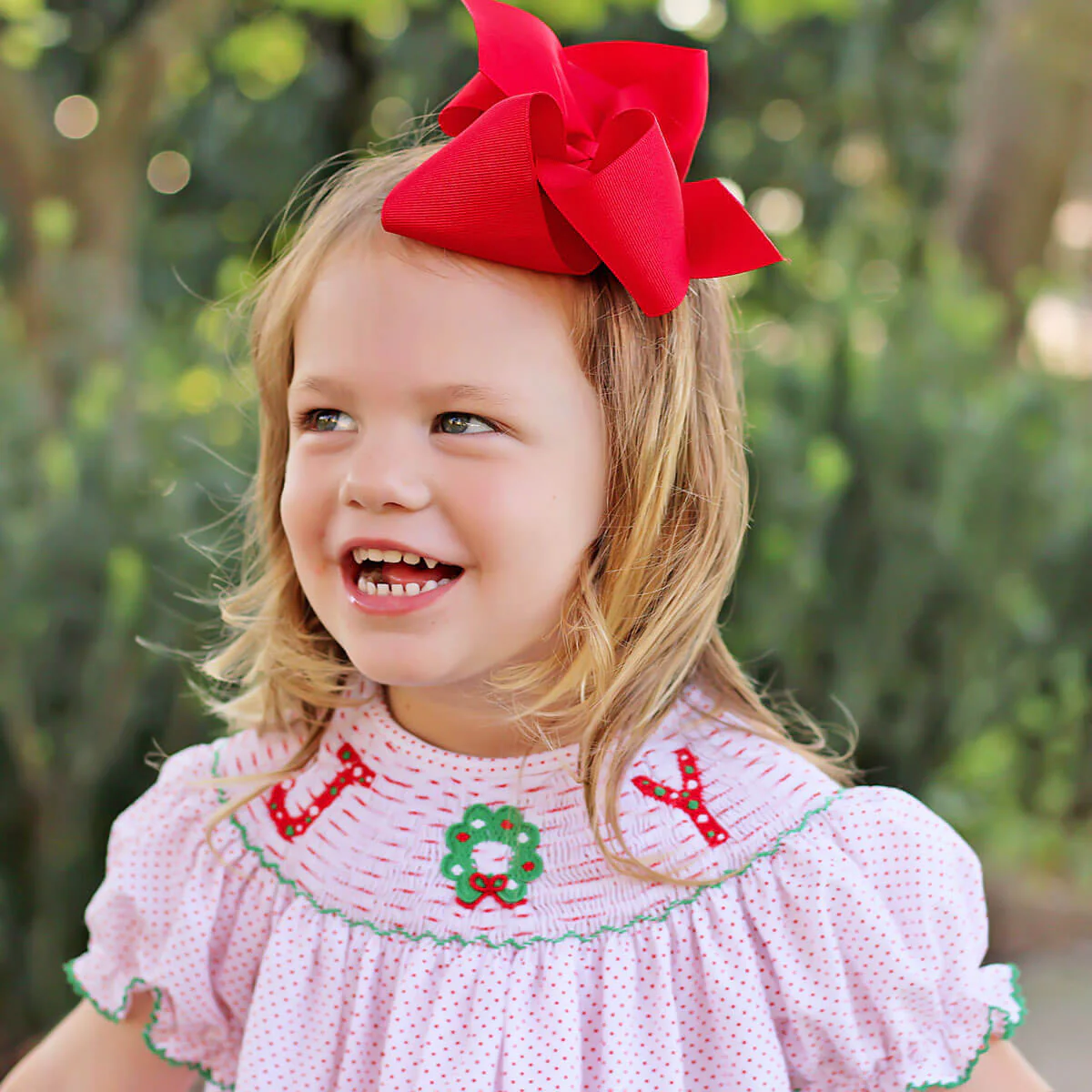 Joy Smocked Pant Set Red Dot - Image 3