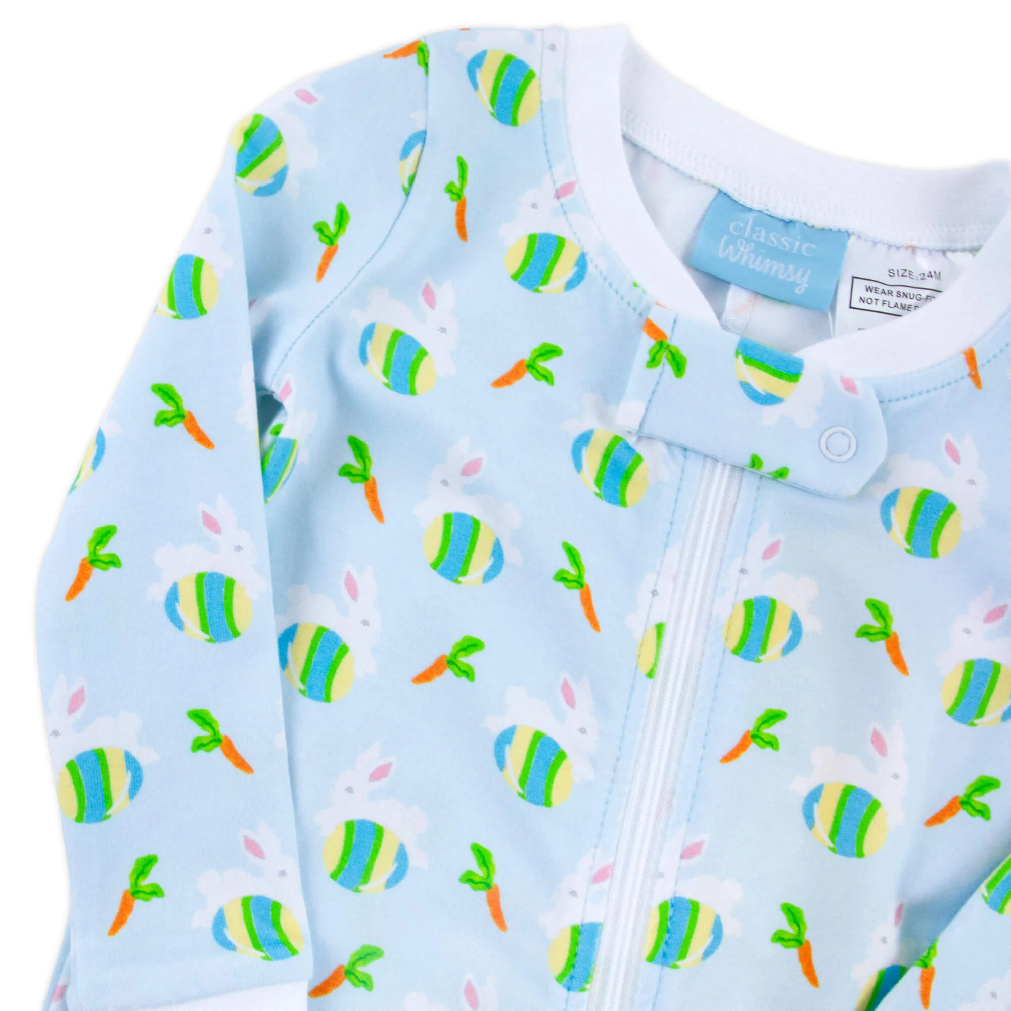 Hop Into Easter Blue Zip Sleeper - Image 3
