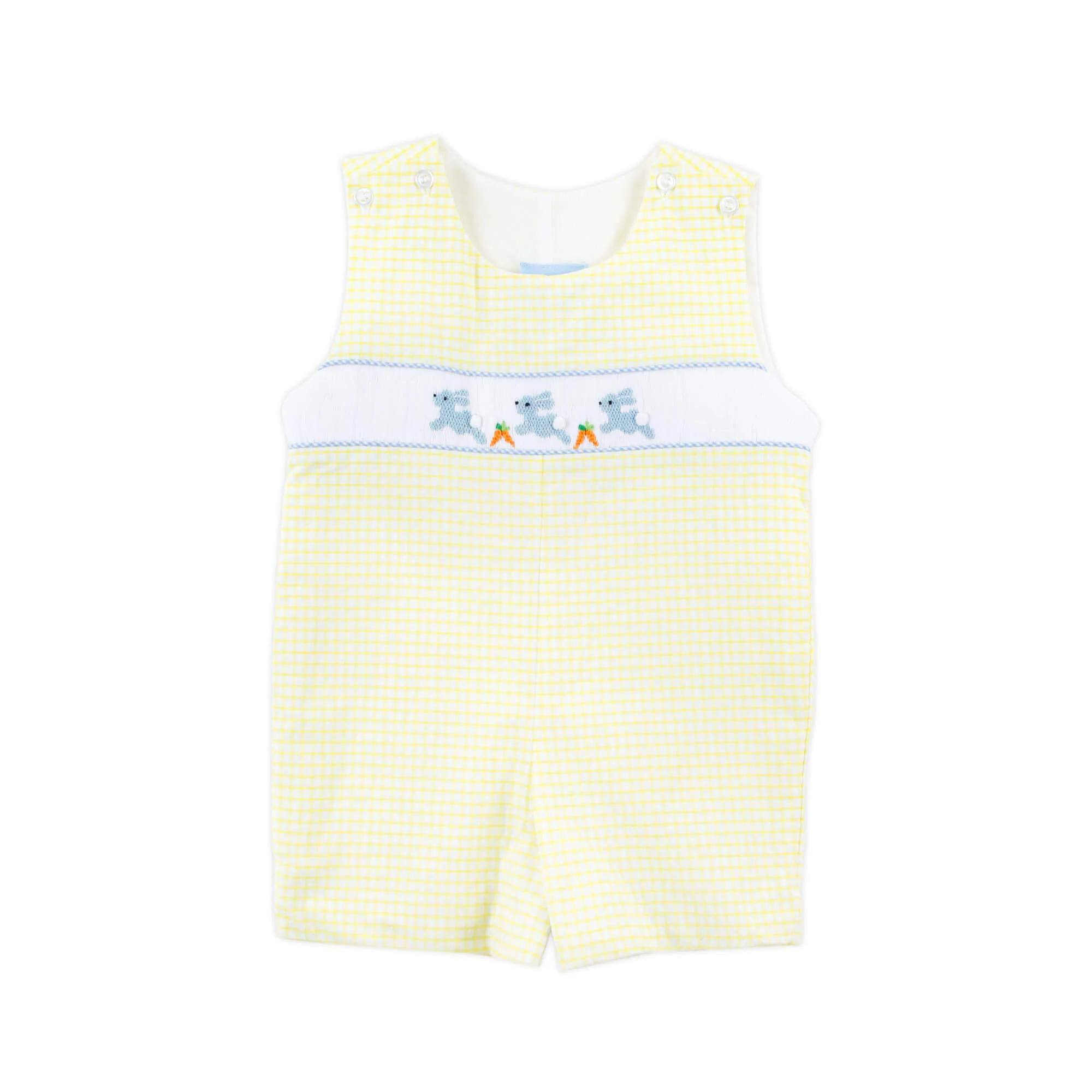 Hoppy Bunnies Yellow Smocked Jon Jon - Image 2