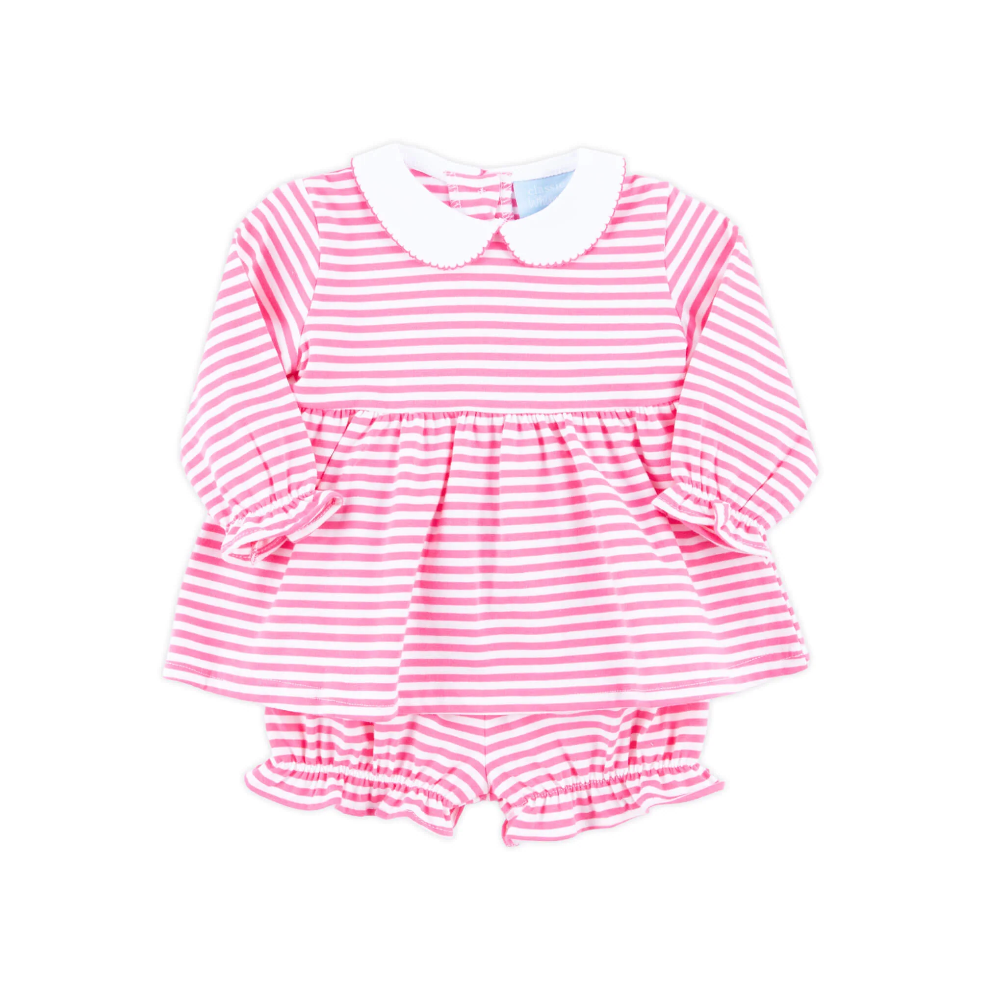 Hot Pink Stripe Riley Bloomer Set - Image 2