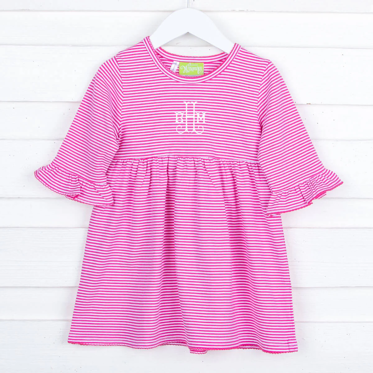 Hot Pink Stripe Sophia Dress - Image 2