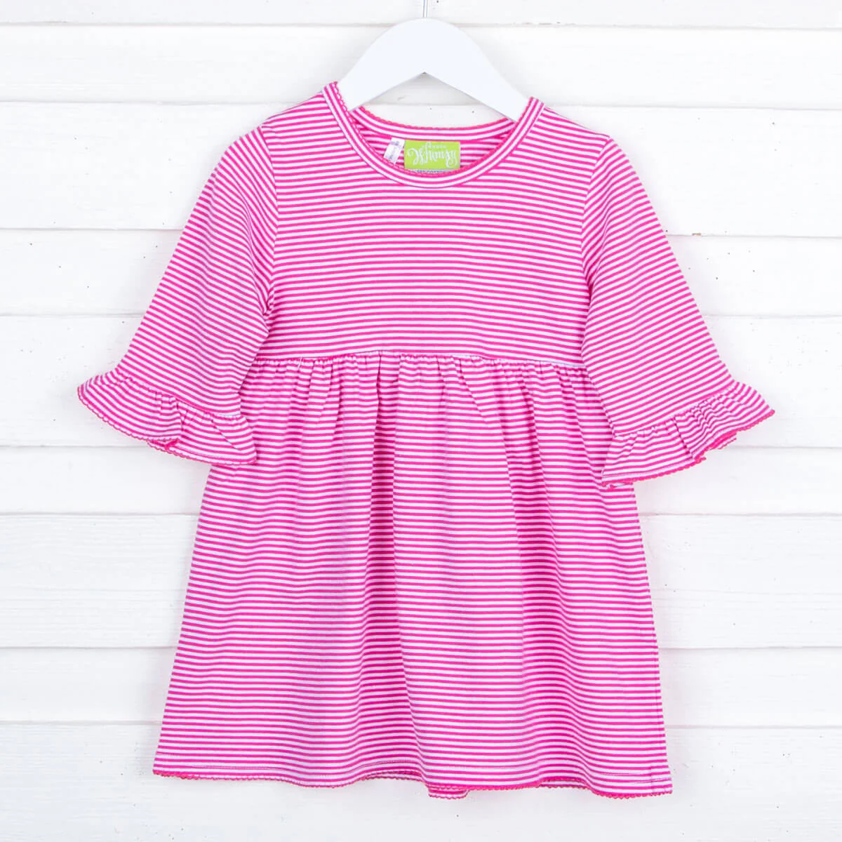 Hot Pink Stripe Sophia Dress - Image 5
