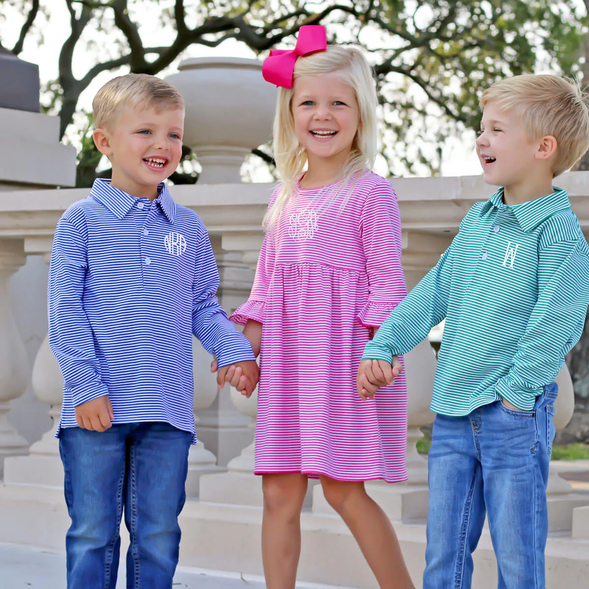 Hot Pink Stripe Sophia Dress - Image 7