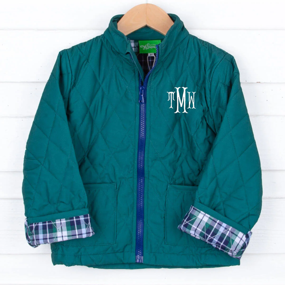 Hunter Green Quilted Coat - Image 2
