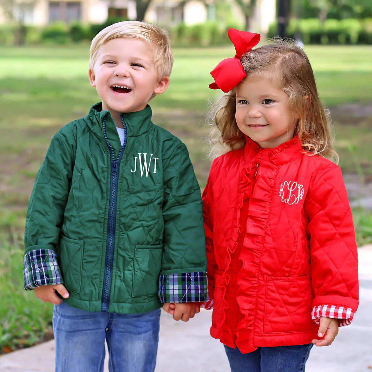 Hunter Green Quilted Coat - Image 3
