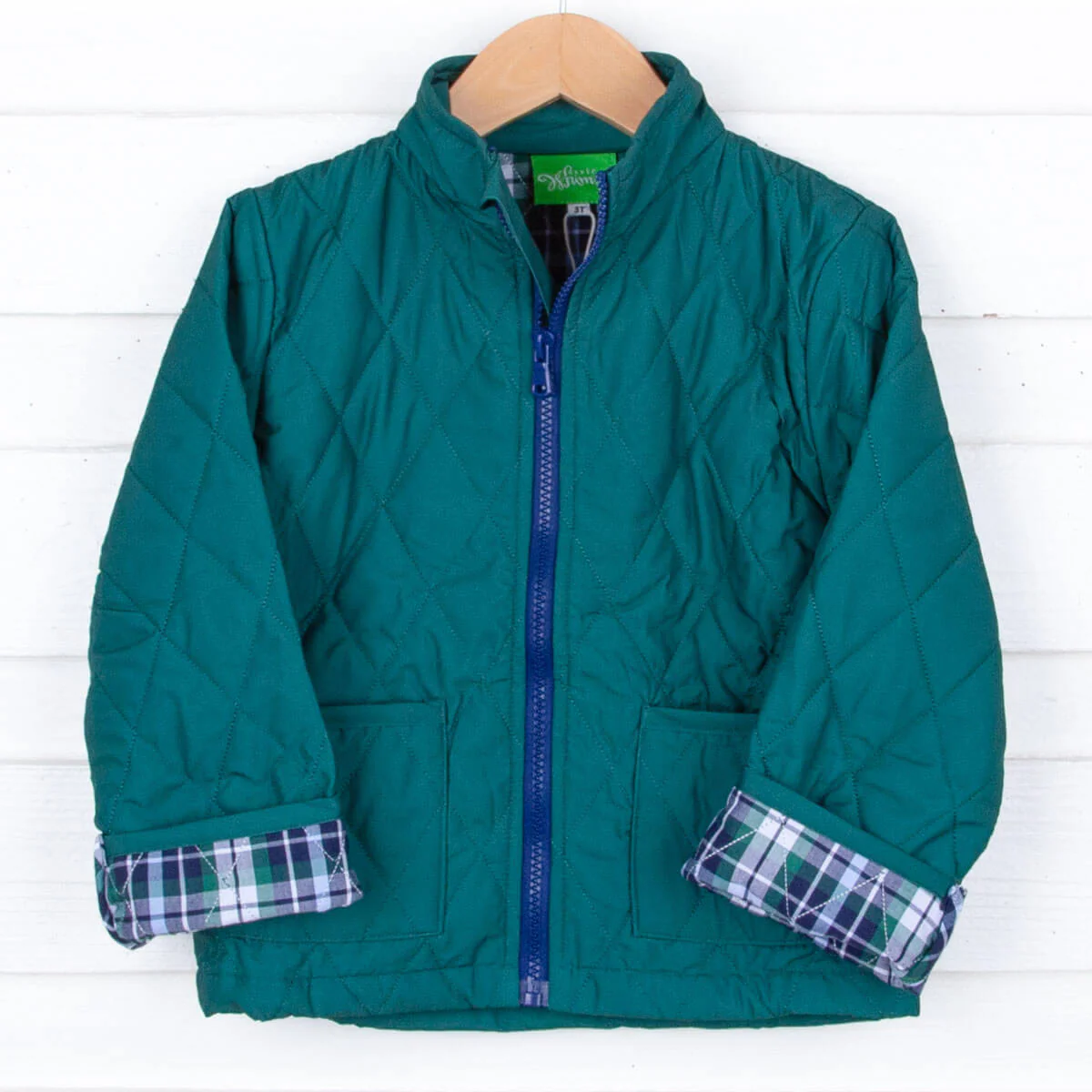 Hunter Green Quilted Coat - Image 4