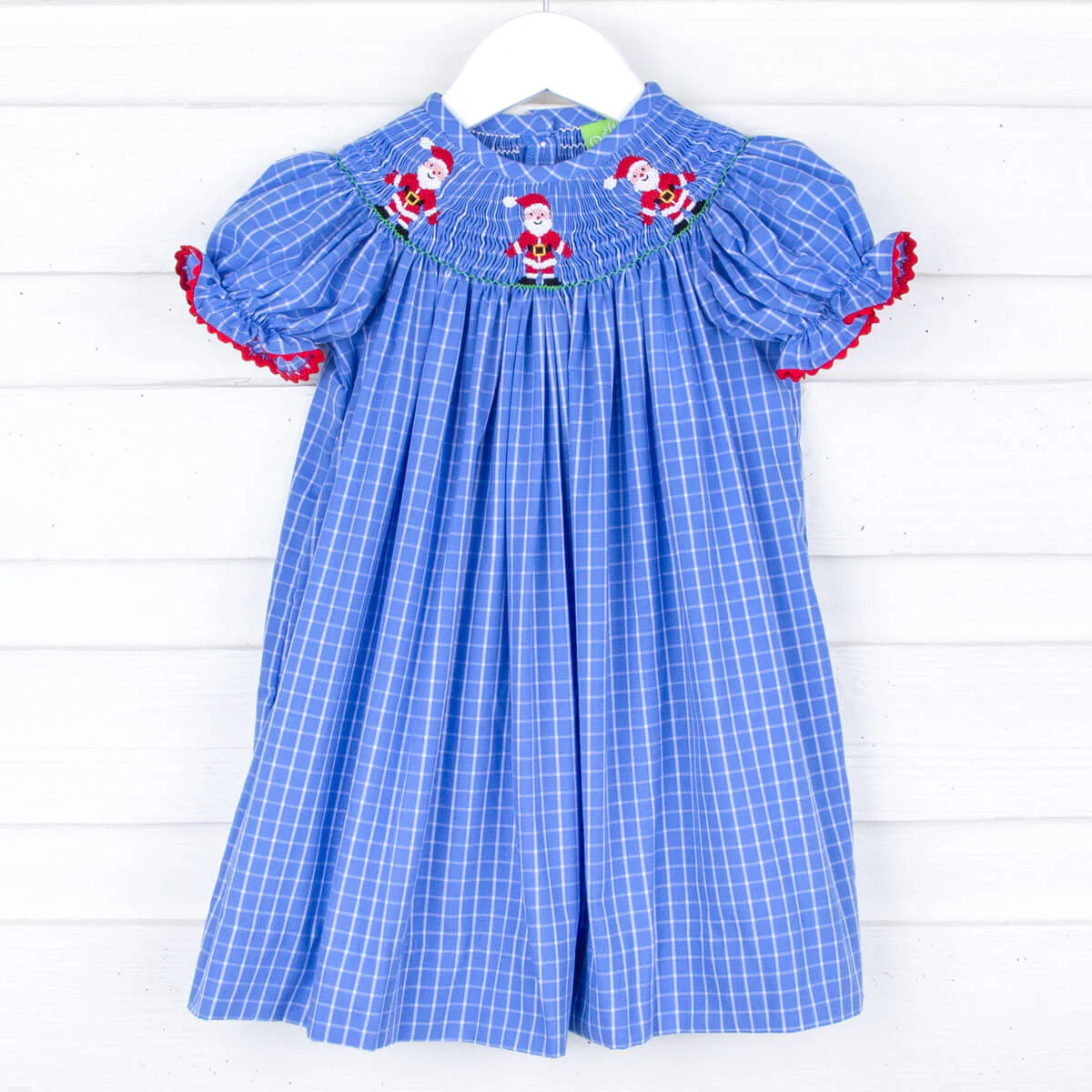 I Believe In Santa Smocked Dress - Image 3