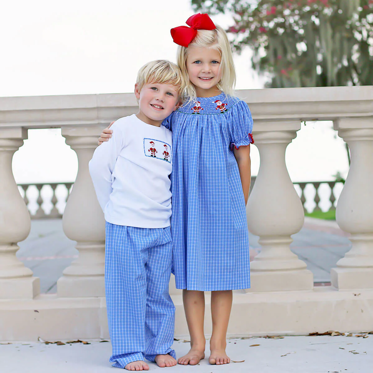 I Believe In Santa Smocked Dress - Image 6