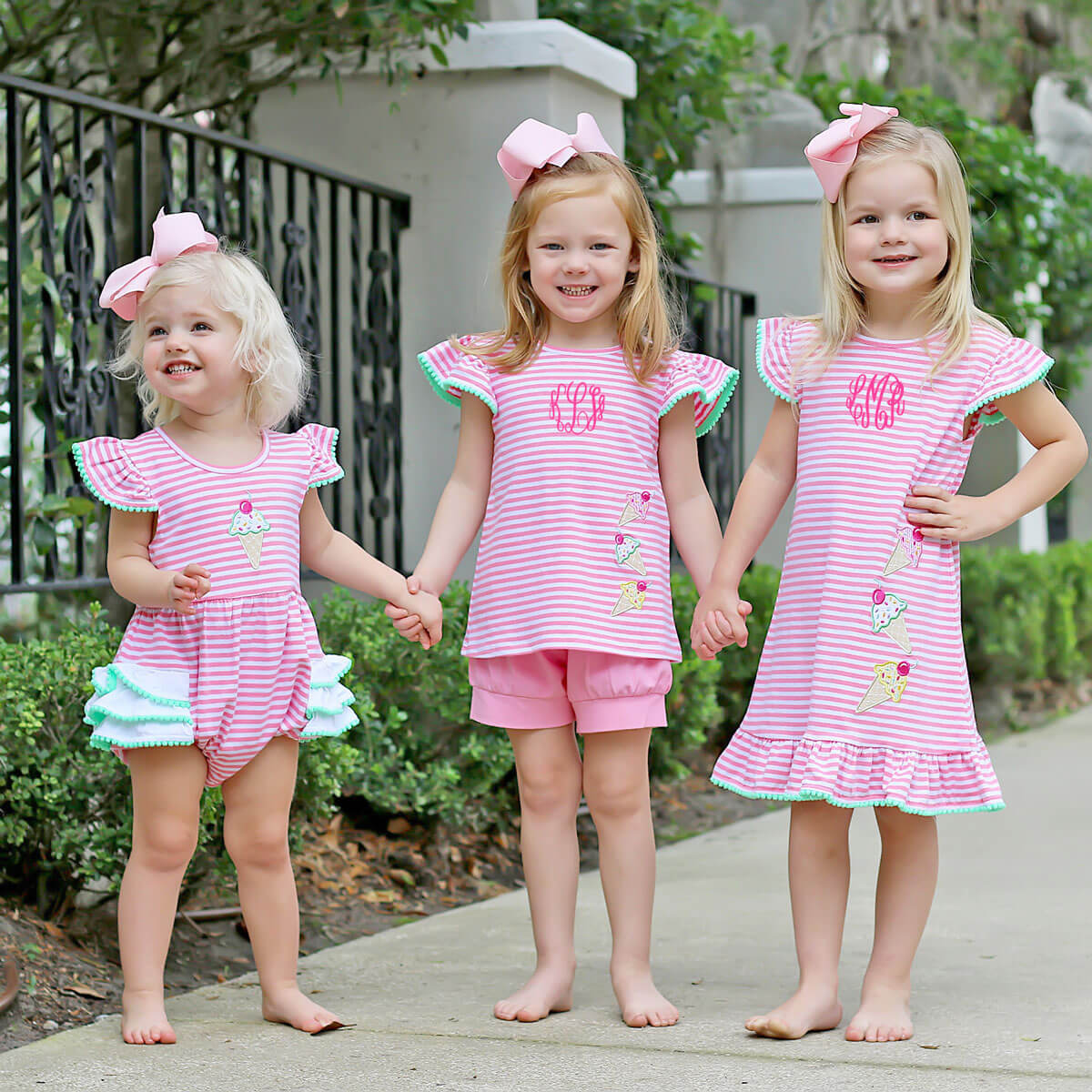 Ice Cream Cone Pink Stripe Milly Dress - Image 6
