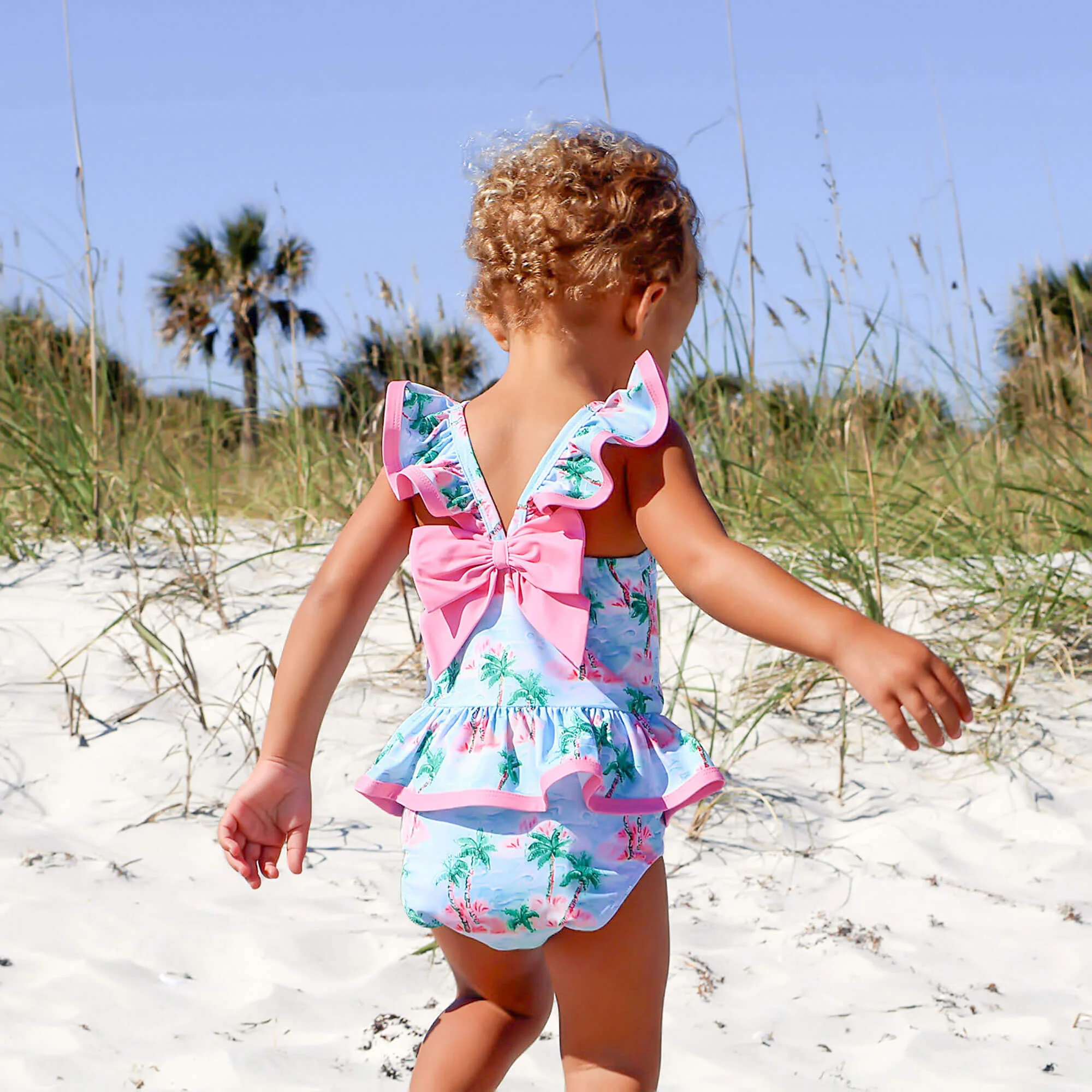 Island Palm One Piece Swimsuit - Image 3