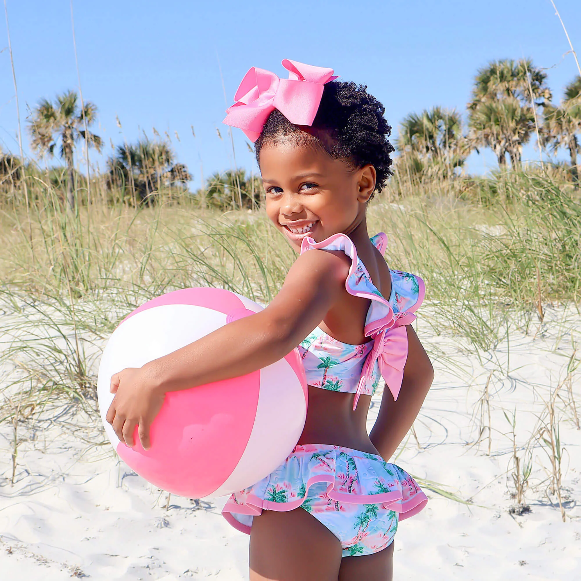 Island Palm Two Piece Swimsuit - Image 3