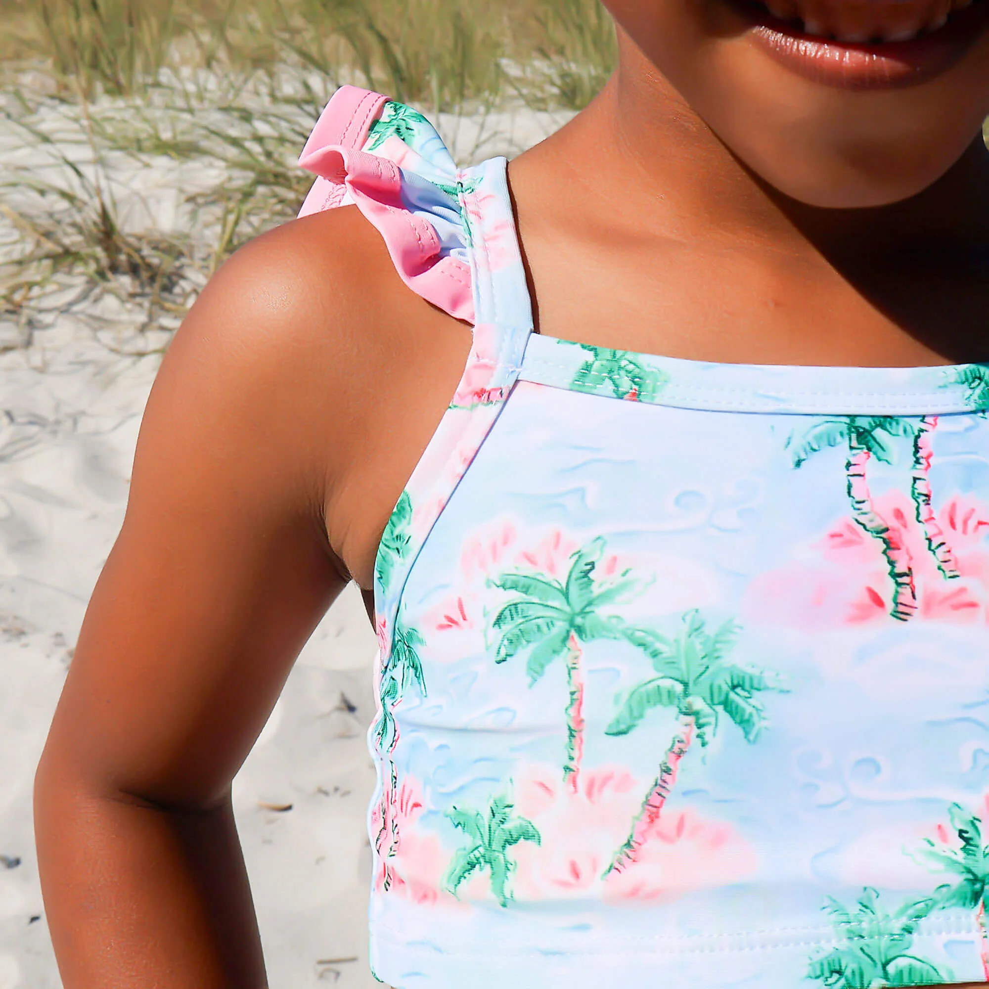 Island Palm Two Piece Swimsuit - Image 7
