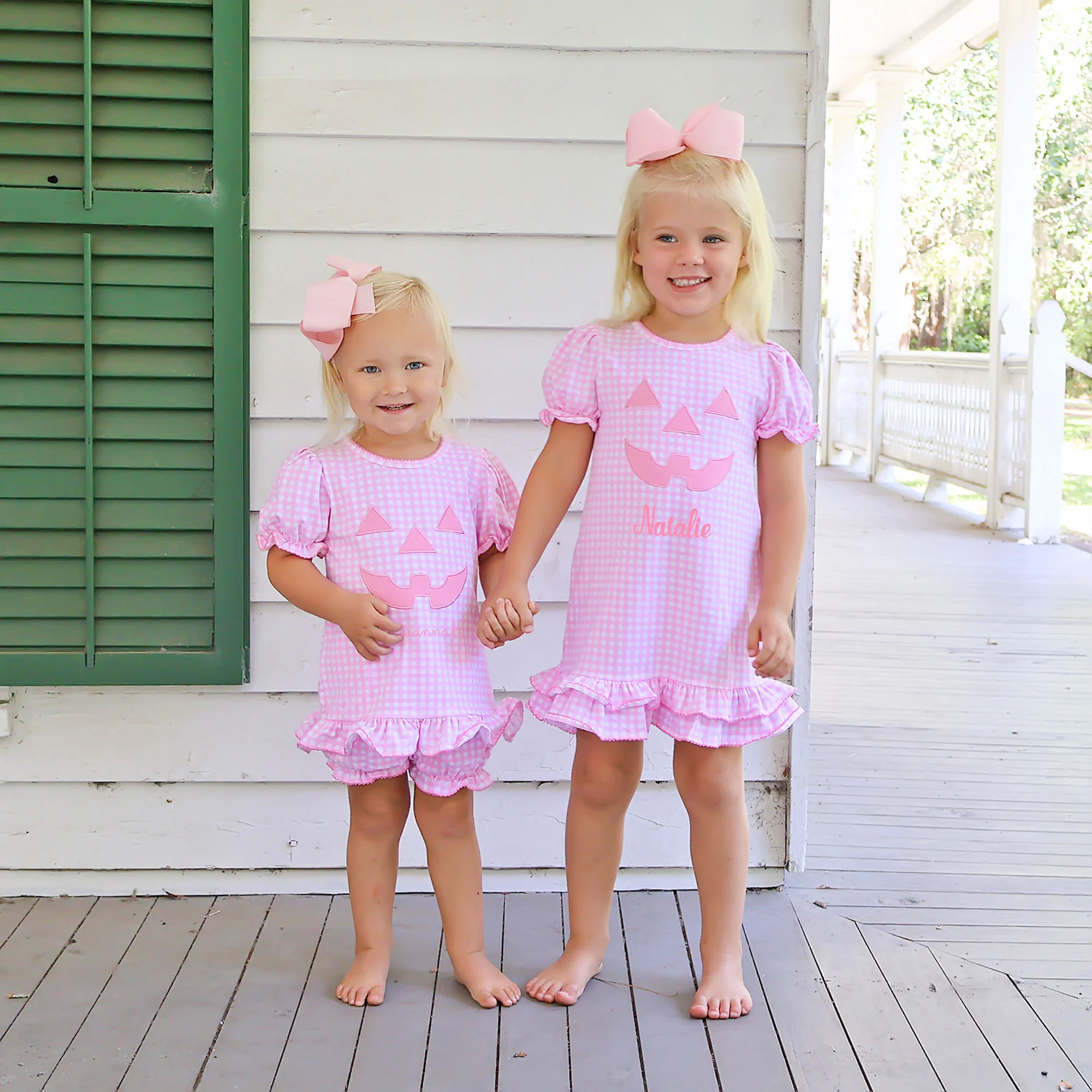 Jack O'Lantern Pink Gingham Milly Dress - Image 3