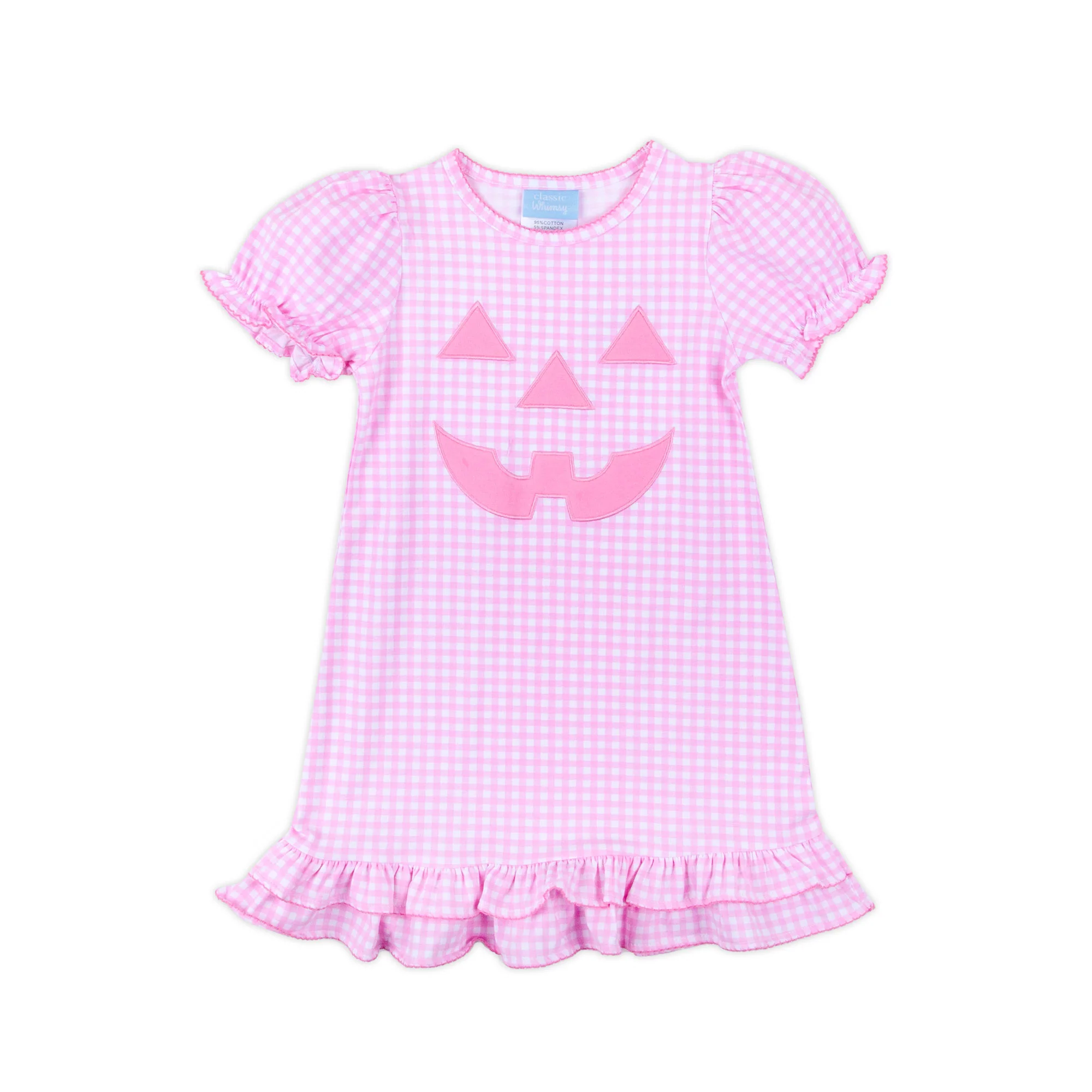 Jack O'Lantern Pink Gingham Milly Dress - Image 4