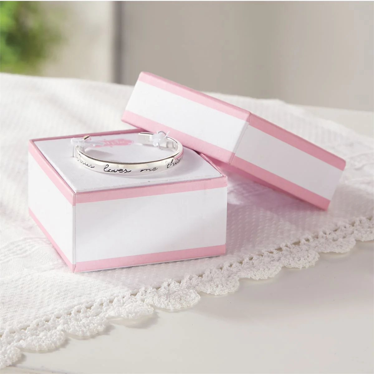 Jesus Loves Me Cuff Bracelet - Image 3